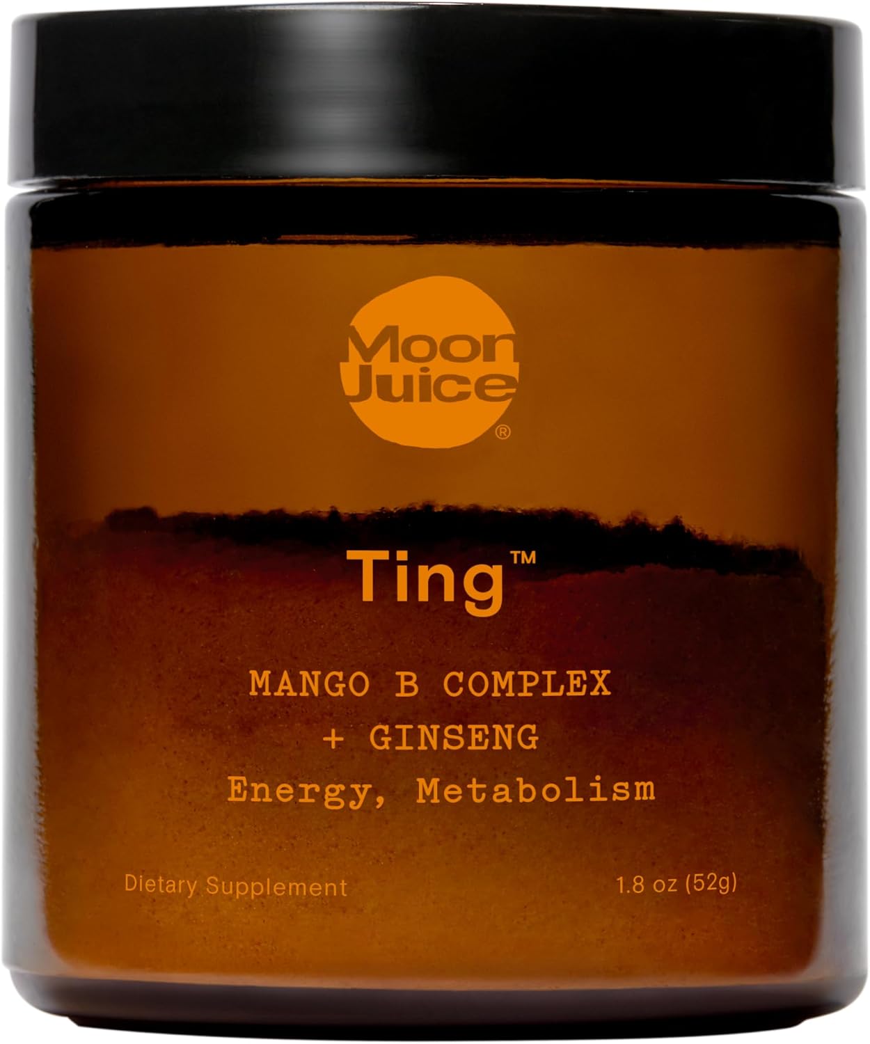 Moon Juice – Ting Mango Vitamin B Complex + Ginseng Supplement – Jar (25 Servings) – Caffeine Free Energy, Metabolism & Mood – Organic Tulsi & Guava – 3rd Party Tested – Vegan & Non GMO – 1.7oz Moon Juice – Ting Mango Vitamin B Complex + Ginseng Supplement – Jar (25 Servings) – Caffeine Free Energy, Metabolism & Mood – Organic Tulsi & Guava – 3rd Party Tested – Vegan & Non GMO – 1.7oz