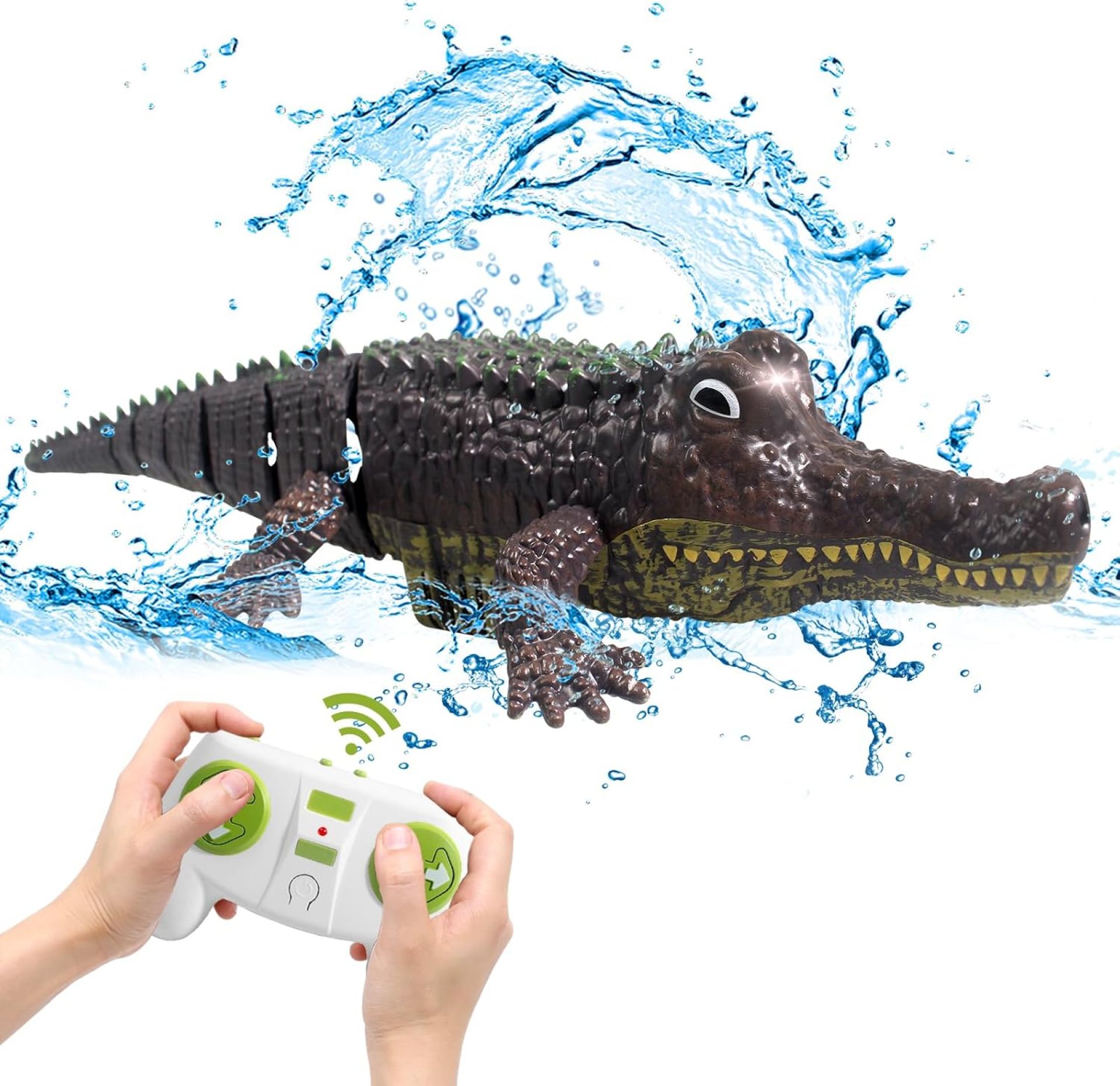 Remote Control Crocodile Toys, RC Shark Pool Toys for Kids Ages 4-8, 2.4GHz Remote Control Alligator Water Toys, Swimming Pool Bathroom Toys Gift for Adults and Kids Remote Control Crocodile Toys, RC Shark Pool Toys for Kids Ages 4-8, 2.4GHz Remote Control Alligator Water Toys, Swimming Pool Bathroom Toys Gift for Adults and Kids