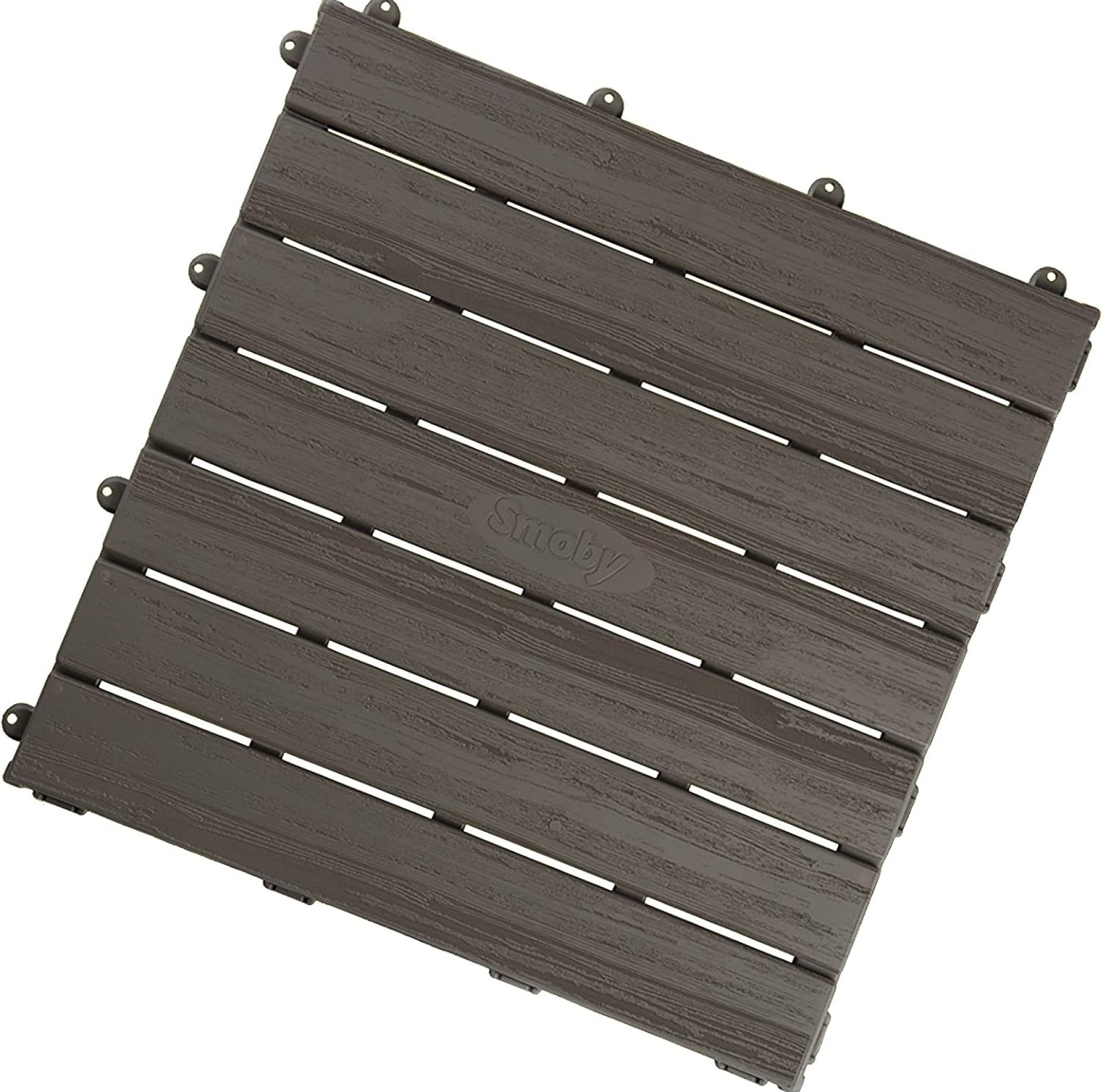 Smoby- Set of 6 Playhouse, Floor Tiles, Brown, Indoor or Outdoor Use, Plastic, Convenient for Use with Most Playhouses, for Ages 2 and up Smoby- Set of 6 Playhouse, Floor Tiles, Brown, Indoor or Outdoor Use, Plastic, Convenient for Use with Most Playhouses, for Ages 2 and up