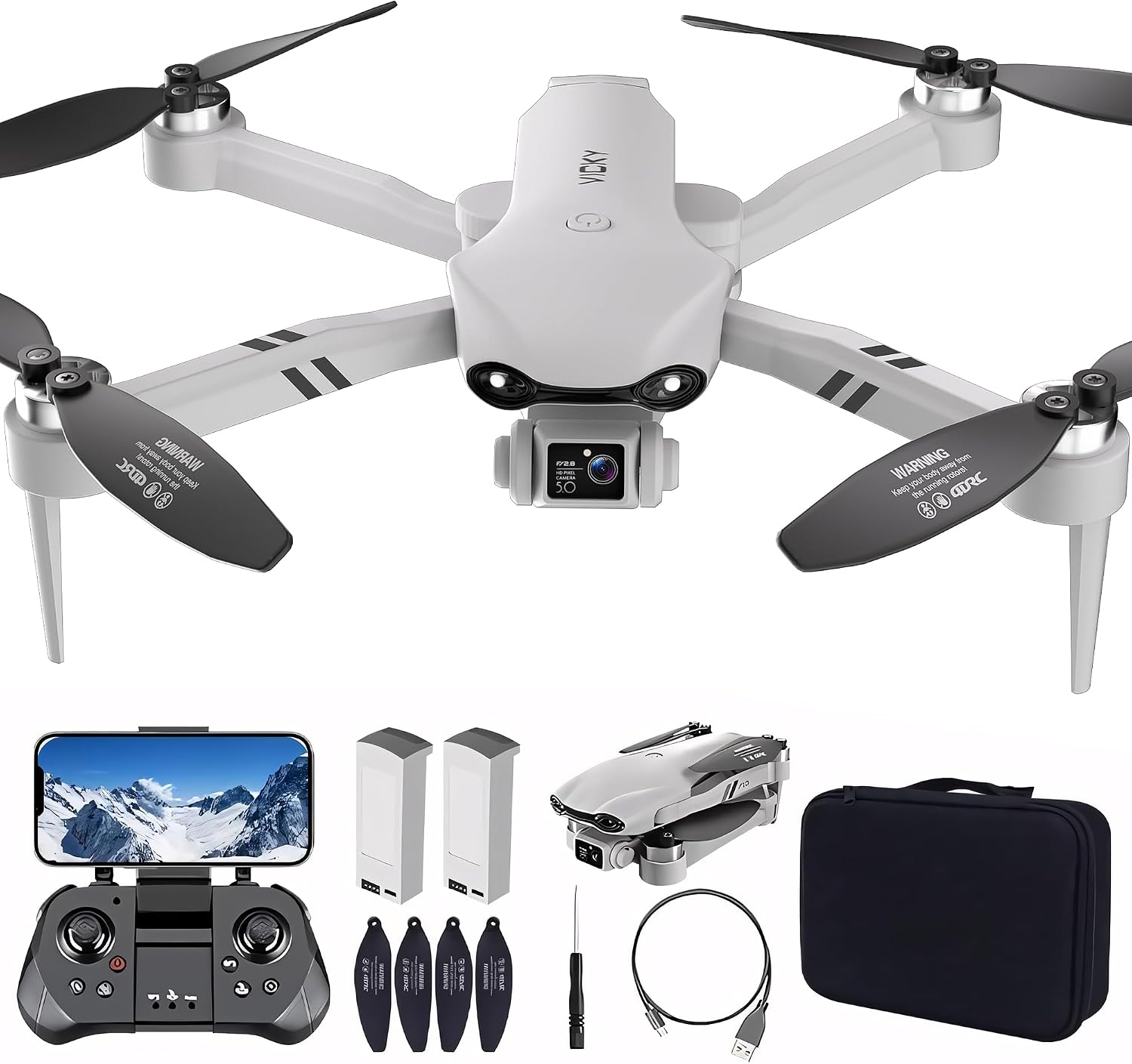 Drone with Camera for Adults, 4K UHD GPS RC Drone Brushless Motor, Smart FPV Foldable Quadcopter for Beginners, 5G WIFI Transmission, Auto Return, Follow Me, Waypoints, Altitude Hold, 30 Mins Flight Time,for Boys Girls Drone with Camera for Adults, 4K UHD GPS RC Drone Brushless Motor, Smart FPV Foldable Quadcopter for Beginners, 5G WIFI Transmission, Auto Return, Follow Me, Waypoints, Altitude Hold, 30 Mins Flight Time,for Boys Girls