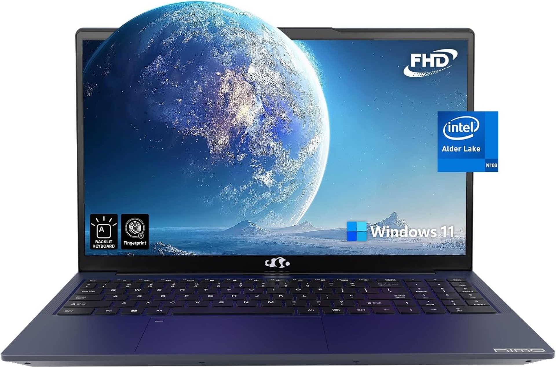 NIMO 15.6 FHD Student Laptop, Intel Pentium 4 Core N100 (Beat to i3-1115G4, Up to 3.4GHz), Backlit Keyboard, Fingerprint, 8GB RAM, 256GB SSD, WiFi 6, Numpad, Win 11 NIMO 15.6 FHD Student Laptop, Intel Pentium 4 Core N100 (Beat to i3-1115G4, Up to 3.4GHz), Backlit Keyboard, Fingerprint, 8GB RAM, 256GB SSD, WiFi 6, Numpad, Win 11