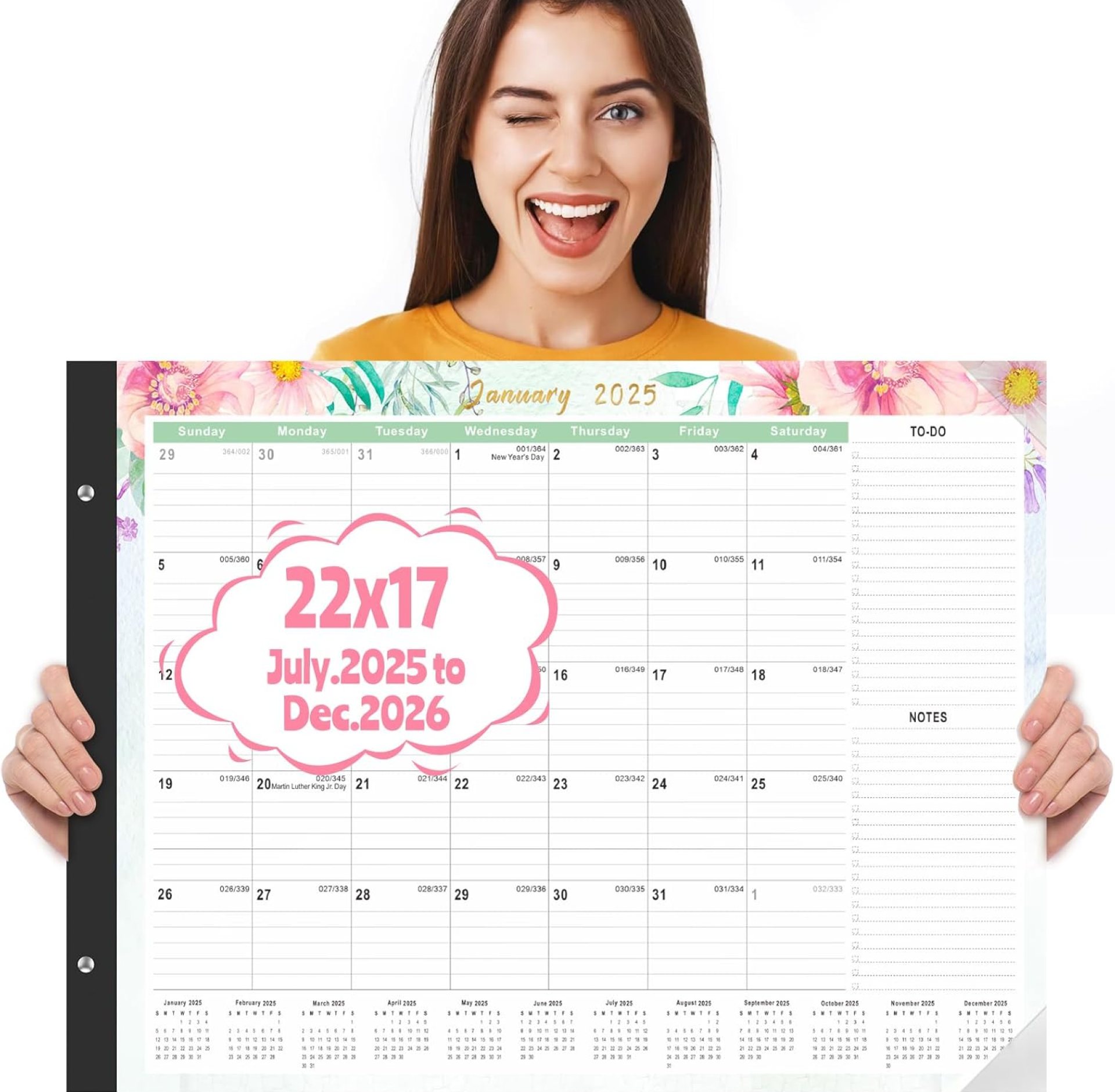 Gannyfer Desk Calendar 2025-2026 – 18 Month Large Calendar July 2025 – Dec 2026, 22″ x 17″ Desktop Pad Calendar, Office Supplies Perfect for Planning and Organizing In Your Home, School or Office Gannyfer Desk Calendar 2025-2026 – 18 Month Large Calendar July 2025 – Dec 2026, 22″ x 17″ Desktop Pad Calendar, Office Supplies Perfect for Planning and Organizing In Your Home, School or Office