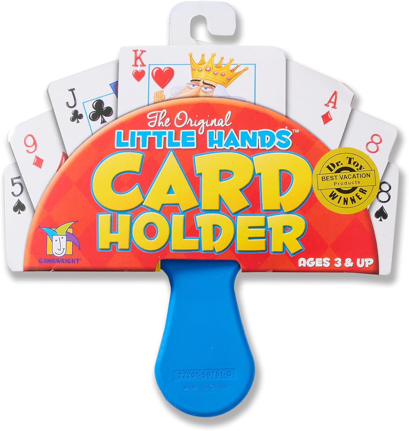 Gamewright – The Original Little Hands Playing Card Holder – Card Game Accessory for Kids – Ages 3 and Up – Perfect for Family Game Night! , 5″ Gamewright – The Original Little Hands Playing Card Holder – Card Game Accessory for Kids – Ages 3 and Up – Perfect for Family Game Night! , 5″