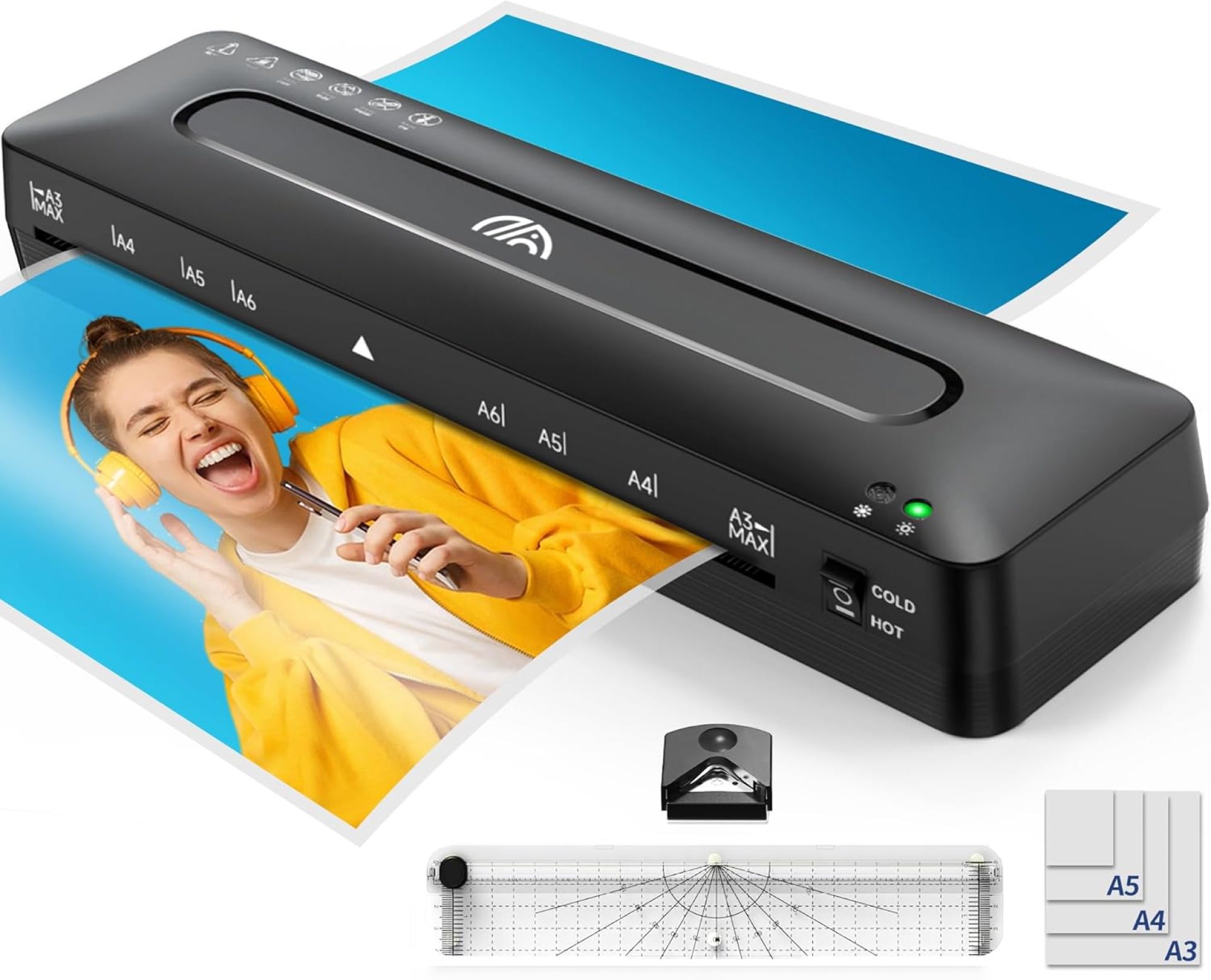 Laminator Machine A3 Laminating Machine – Laminator Machine 11×17, Cold Thermal Laminator with Cutter and Corner Rounder, 13 Inch Laminator Machine with Laminating Sheets for Home Office School Laminator Machine A3 Laminating Machine – Laminator Machine 11×17, Cold Thermal Laminator with Cutter and Corner Rounder, 13 Inch Laminator Machine with Laminating Sheets for Home Office School