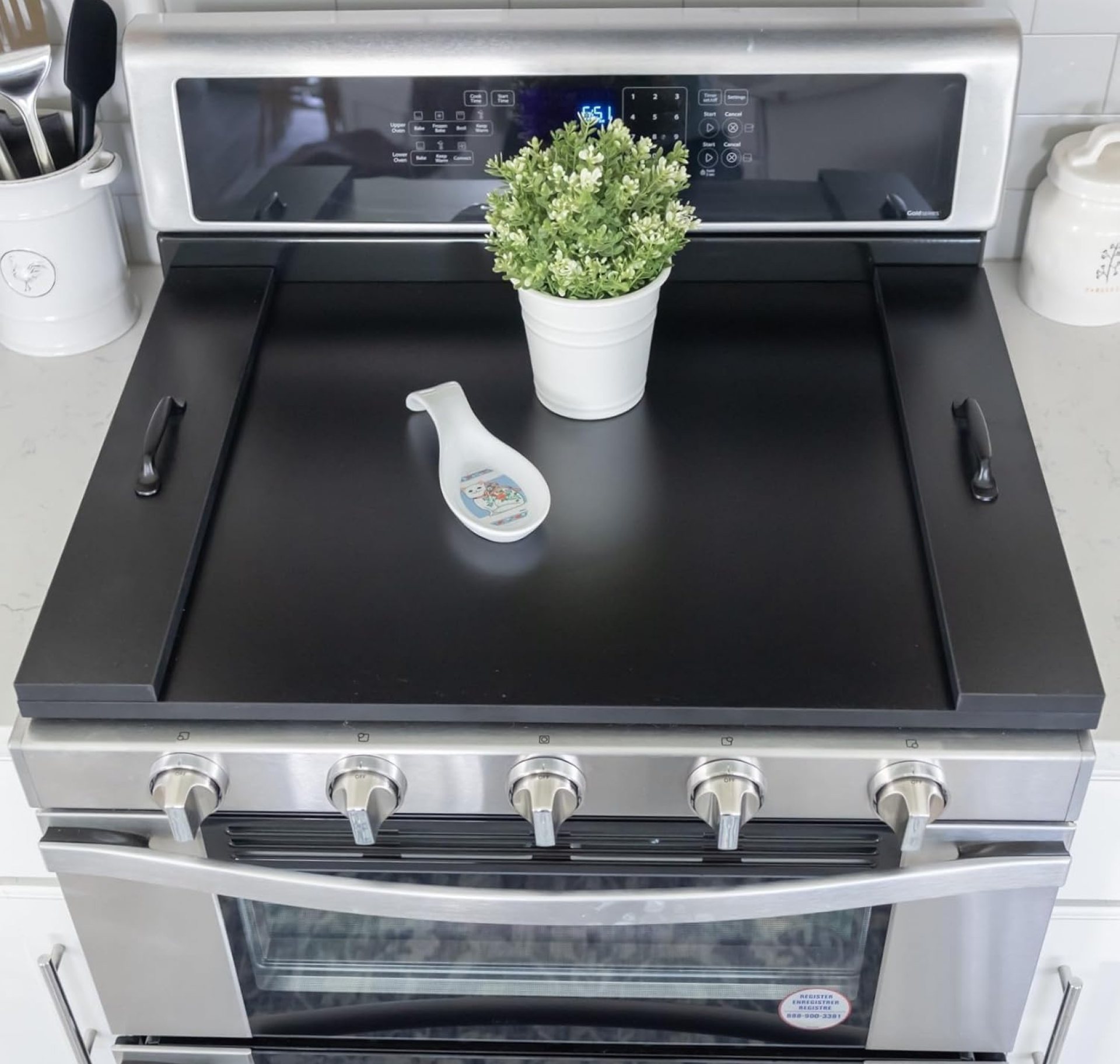 Noodle Board Stove Covers with Handles, Durable Extra Thick Laminate Wood Handmade Cookware, Counter Space Top Covers for Electric Stoves & Sink Farmhouse Rustic Decorative Tray for Kitchen Noodle Board Stove Covers with Handles, Durable Extra Thick Laminate Wood Handmade Cookware, Counter Space Top Covers for Electric Stoves & Sink Farmhouse Rustic Decorative Tray for Kitchen