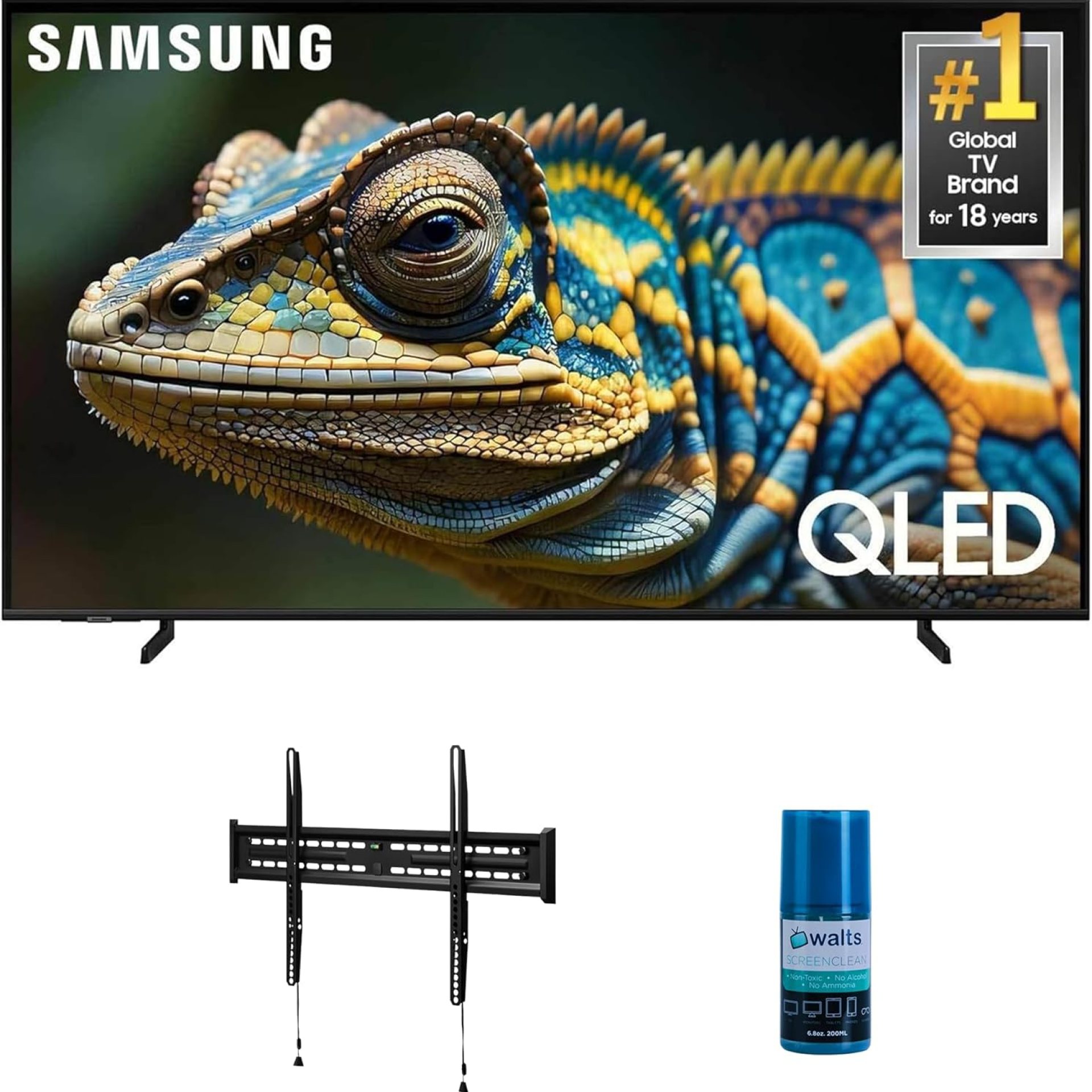 Samsung QN43Q60DAFXZA 43 Inch Q60D QLED 4K Smart TV with Quantum HDR with a Walts TV FIXED-MOUNT-43-90 TV Mount for 43-90 Inch Compatible TVs and Walts HDTV Screen Cleaner Kit (2024) Samsung QN43Q60DAFXZA 43 Inch Q60D QLED 4K Smart TV with Quantum HDR with a Walts TV FIXED-MOUNT-43-90 TV Mount for 43-90 Inch Compatible TVs and Walts HDTV Screen Cleaner Kit (2024)