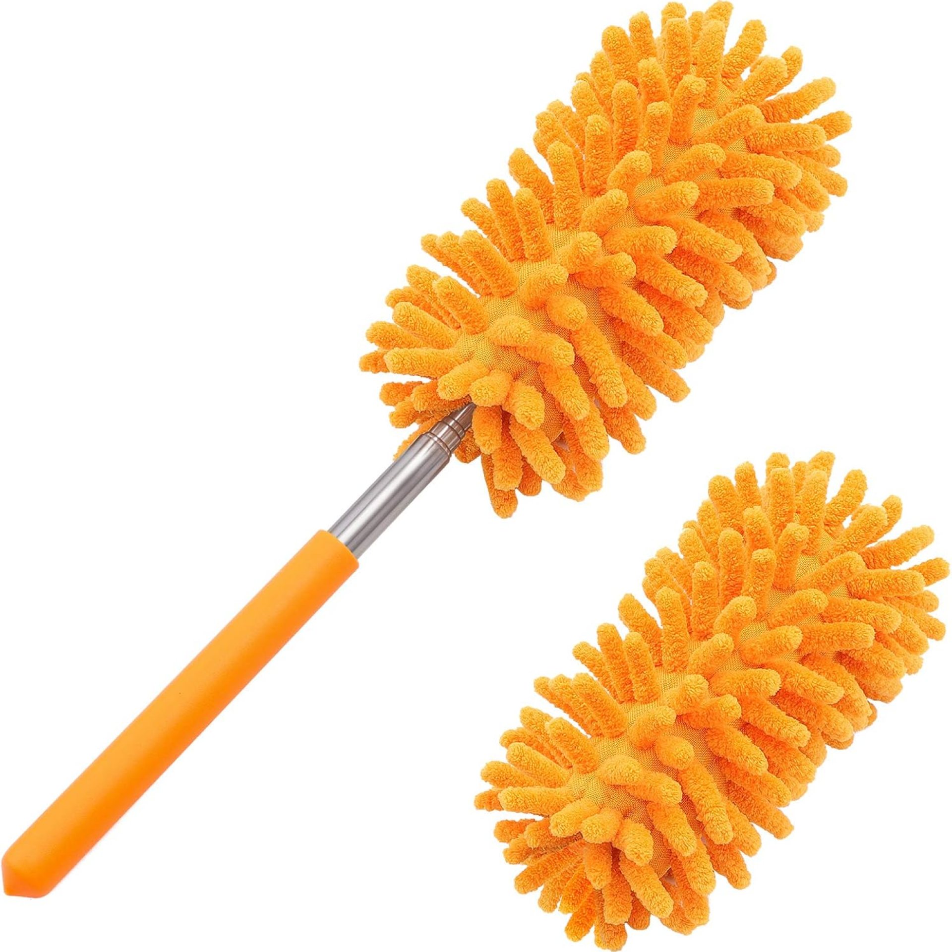 Microfiber Duster for Cleaning, Tukuos Hand Washable Dusters with 2pcs Replaceable Microfiber Head, Extendable Pole, Detachable Cleaning Supplies for Office, Car, Window, Furniture, Ceiling Fan Microfiber Duster for Cleaning, Tukuos Hand Washable Dusters with 2pcs Replaceable Microfiber Head, Extendable Pole, Detachable Cleaning Supplies for Office, Car, Window, Furniture, Ceiling Fan