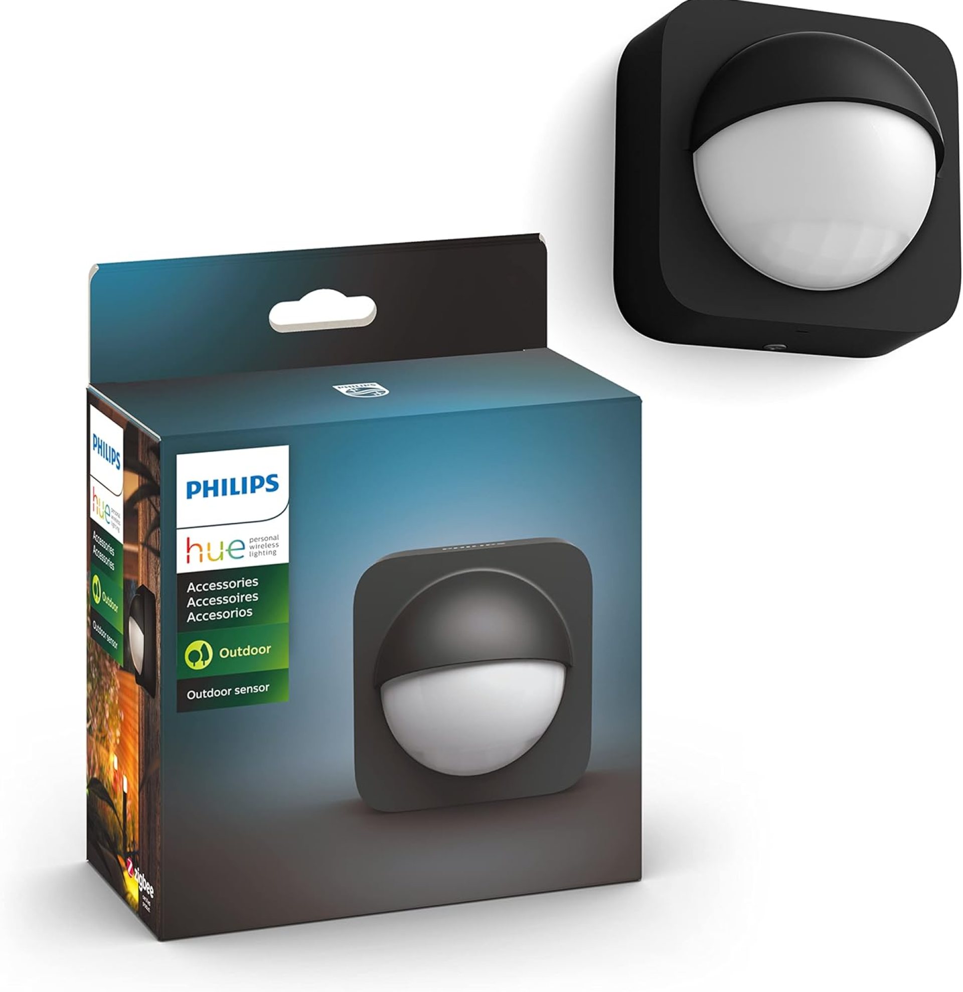 Philips Hue Outdoor Motion Sensor – Automatic Dusk to Dawn – Turns Lights On When Motion is Detected – 1 Pack – Requires Bridge – Works with Alexa, Google Assistant, and Apple Homekit – Weatherproof Philips Hue Outdoor Motion Sensor – Automatic Dusk to Dawn – Turns Lights On When Motion is Detected – 1 Pack – Requires Bridge – Works with Alexa, Google Assistant, and Apple Homekit – Weatherproof