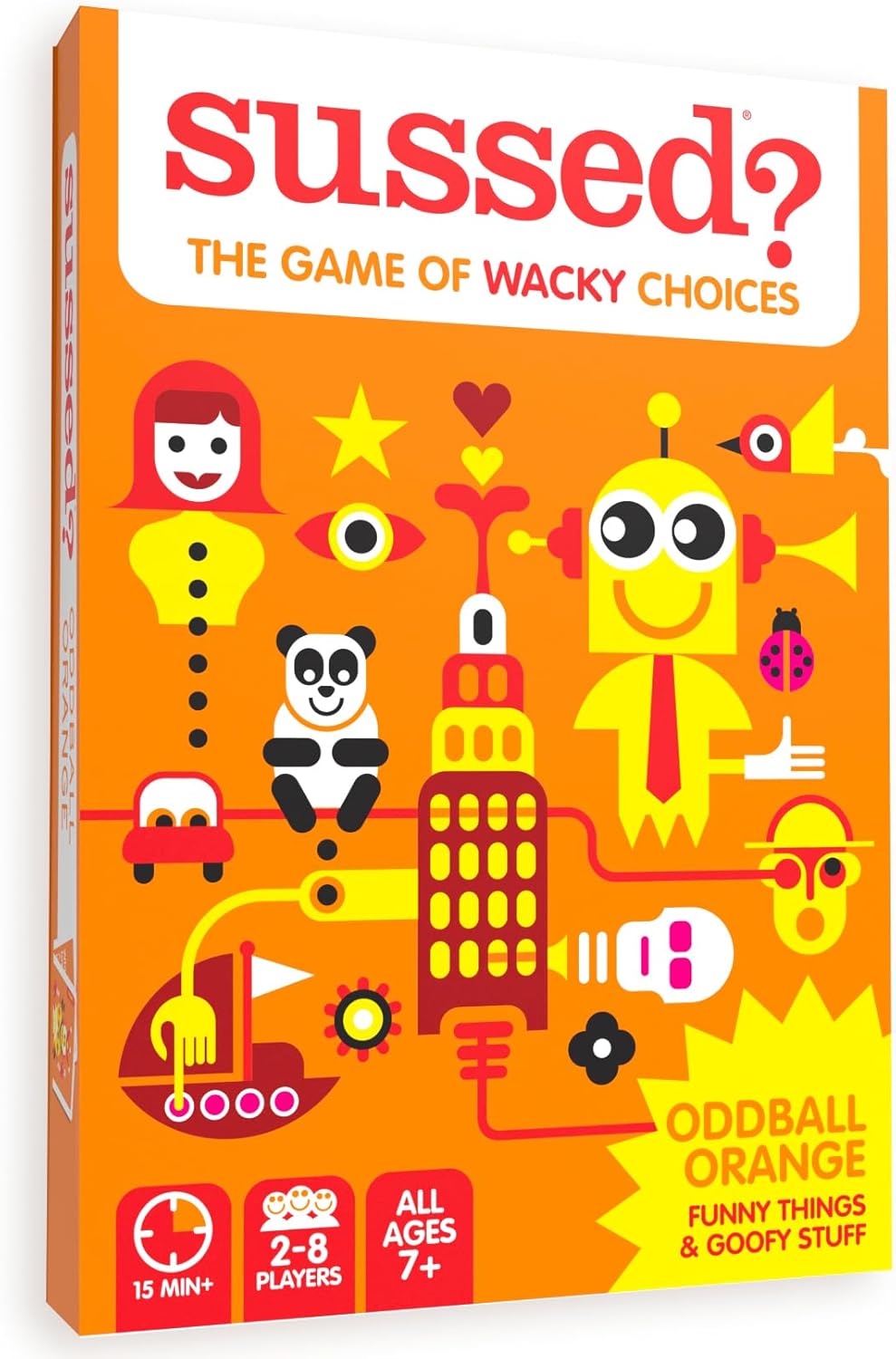 SUSSED The Wacky ‘What Would You Do?’ Family Card Game – Fun & Easy for Kids – Travel Game, Road Trip Essential & Car Activity – Ages 7 & Up – Orange Pack SUSSED The Wacky ‘What Would You Do?’ Family Card Game – Fun & Easy for Kids – Travel Game, Road Trip Essential & Car Activity – Ages 7 & Up – Orange Pack