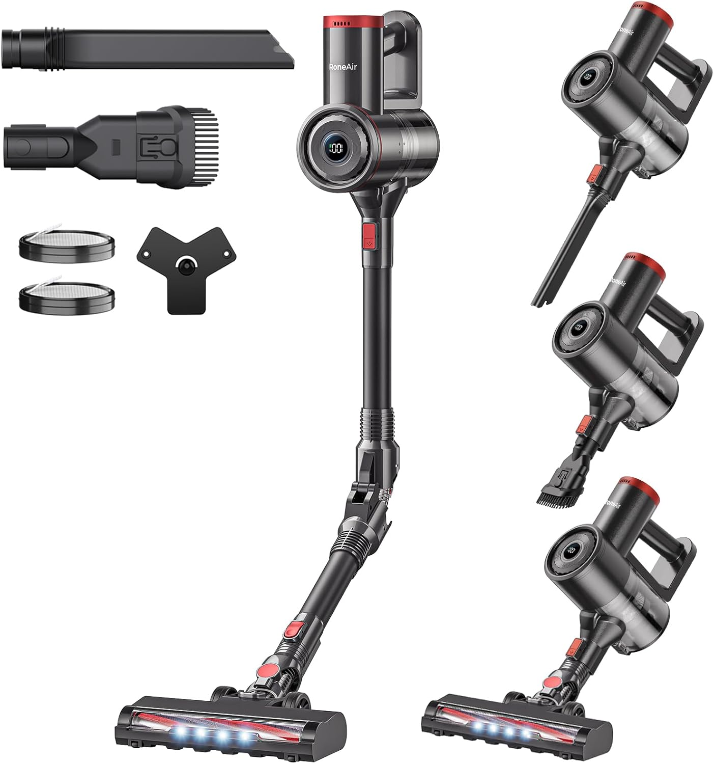 Cordless Vacuum Cleaner with Bendable Wand, Lightweight Stick Vacuum Cleaners for Home, Hard Floor & Carpet, Pet Hair,Under Furniture, 6-in-1 Handheld Vacuum, Self-Standing, Wall Mount Storage Cordless Vacuum Cleaner with Bendable Wand, Lightweight Stick Vacuum Cleaners for Home, Hard Floor & Carpet, Pet Hair,Under Furniture, 6-in-1 Handheld Vacuum, Self-Standing, Wall Mount Storage