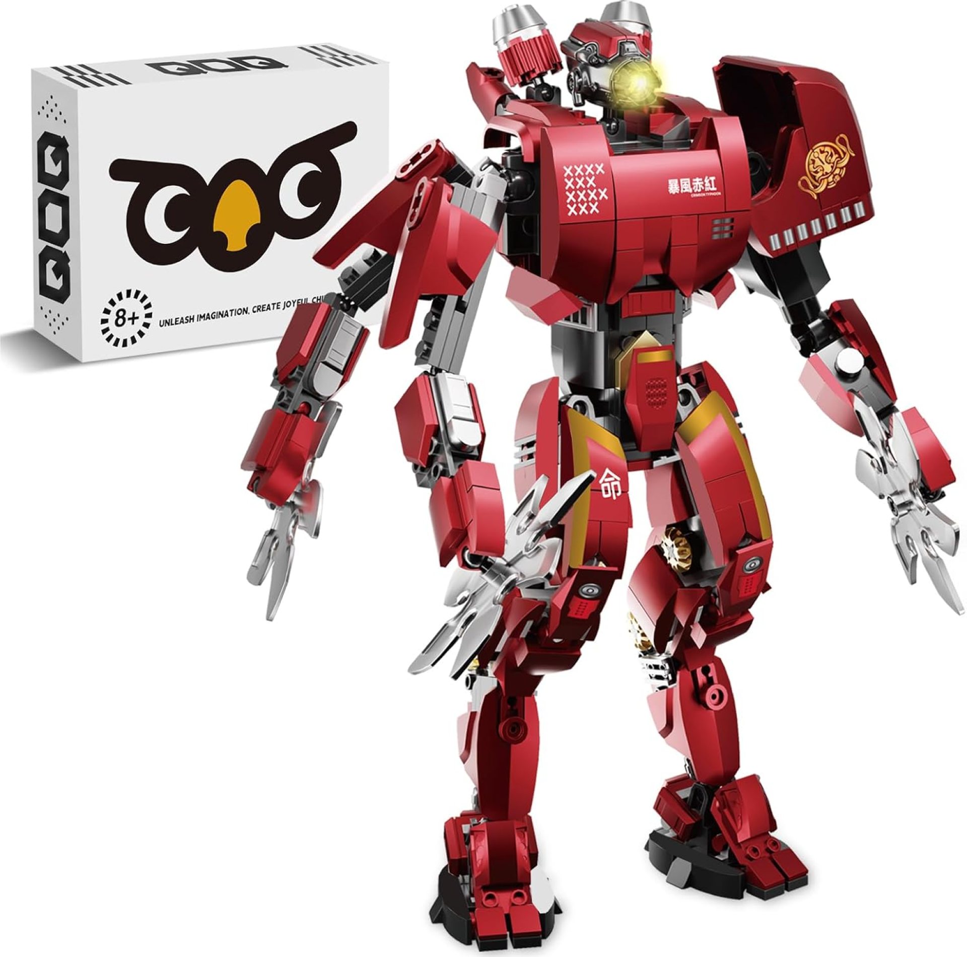 Mech Robot Building Blocks Set for Adults, Mech Toy Collectible Building Set, Cool Creative Robots Toys Gift for Teens Boys, 698 Pieces Mech Robot Building Blocks Set for Adults, Mech Toy Collectible Building Set, Cool Creative Robots Toys Gift for Teens Boys, 698 Pieces