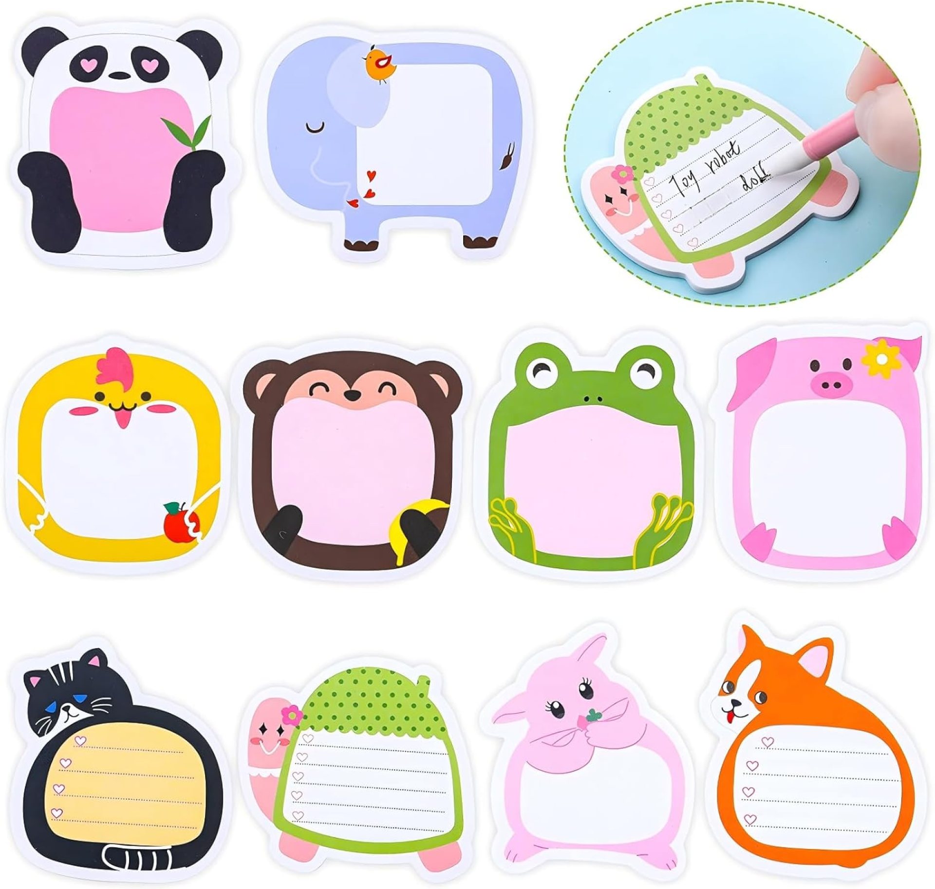 30 Pads Cute Sticky Notes Kawaii Fun Animal Sticky Notes 600 Sheets Cartoon Memo Pads Bulk Page Markers Self Adhesive for Back to School Teacher Kids Student Home Office Roommates Gifts Party Supplies 30 Pads Cute Sticky Notes Kawaii Fun Animal Sticky Notes 600 Sheets Cartoon Memo Pads Bulk Page Markers Self Adhesive for Back to School Teacher Kids Student Home Office Roommates Gifts Party Supplies