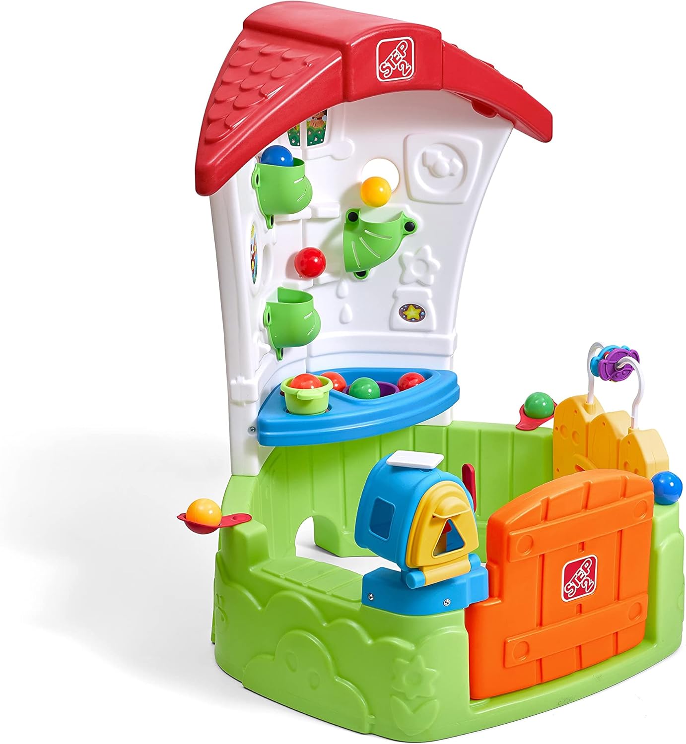 Step2 Toddler Corner House, Kids Playhouse, Indoor/Outdoor Playset, Play Gym with Kitchenette, Includes 15 Piece Toy Accessories, Made of Durable Plastic, for Toddlers 1+ Years Old Step2 Toddler Corner House, Kids Playhouse, Indoor/Outdoor Playset, Play Gym with Kitchenette, Includes 15 Piece Toy Accessories, Made of Durable Plastic, for Toddlers 1+ Years Old