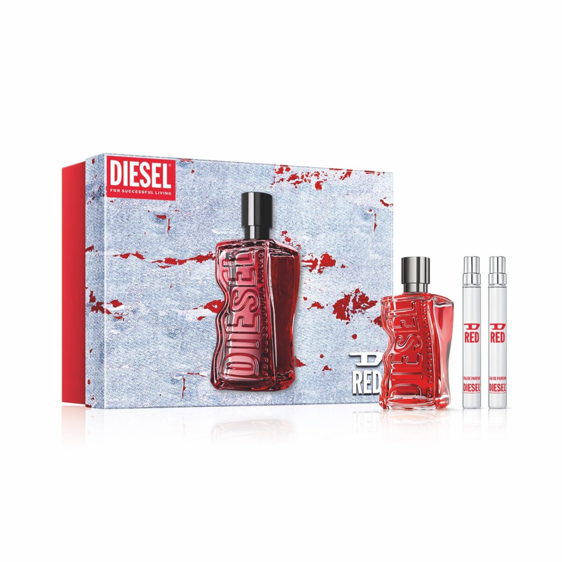 DIESEL D RED, Eau de Parfum & Fragrance Gift Set for Men, Fougere & Aromatic With Notes of Red Grapefruit, Lavender & Sandalwood DIESEL D RED, Eau de Parfum & Fragrance Gift Set for Men, Fougere & Aromatic With Notes of Red Grapefruit, Lavender & Sandalwood