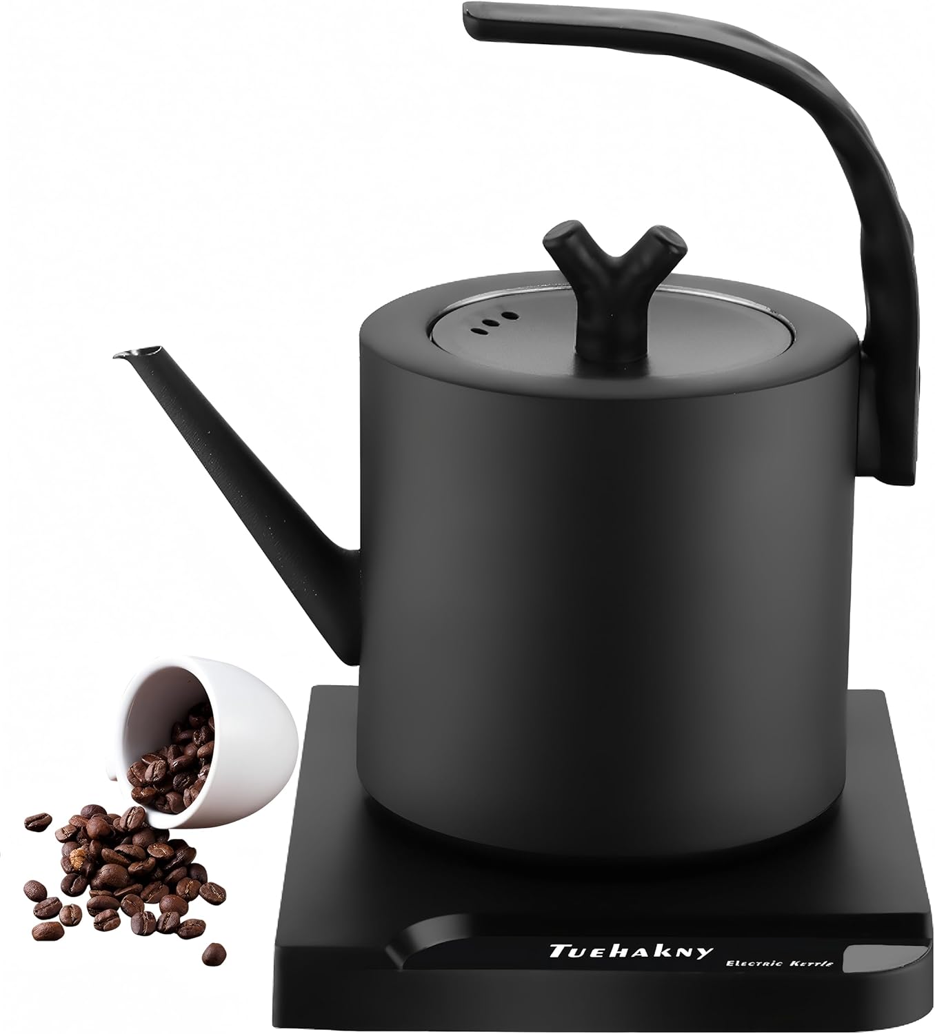 1.0L Gooseneck Electric Kettle, 304 Stainless Steel, Auto Shut-Off, 800W, Matte Black 1.0L Gooseneck Electric Kettle, 304 Stainless Steel, Auto Shut-Off, 800W, Matte Black