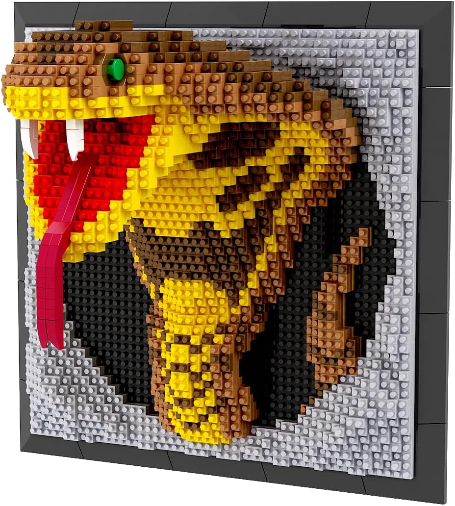 BDYDT Wall Art Snake Building Blocks Set; A Wall Decor Set for Adults Who Love Creative Hobbies(2376 Pieces) Toys Gifts for Kid and Adult BDYDT Wall Art Snake Building Blocks Set; A Wall Decor Set for Adults Who Love Creative Hobbies(2376 Pieces) Toys Gifts for Kid and Adult