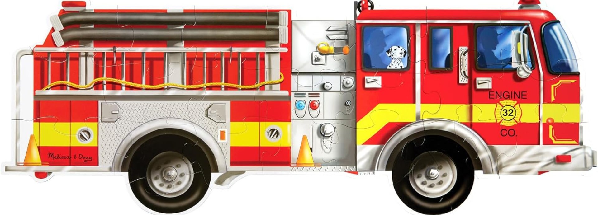 Melissa & Doug Fire Truck Jumbo Jigsaw Floor Puzzle (24 pcs, 4 feet long) – FSC Certified Melissa & Doug Fire Truck Jumbo Jigsaw Floor Puzzle (24 pcs, 4 feet long) – FSC Certified