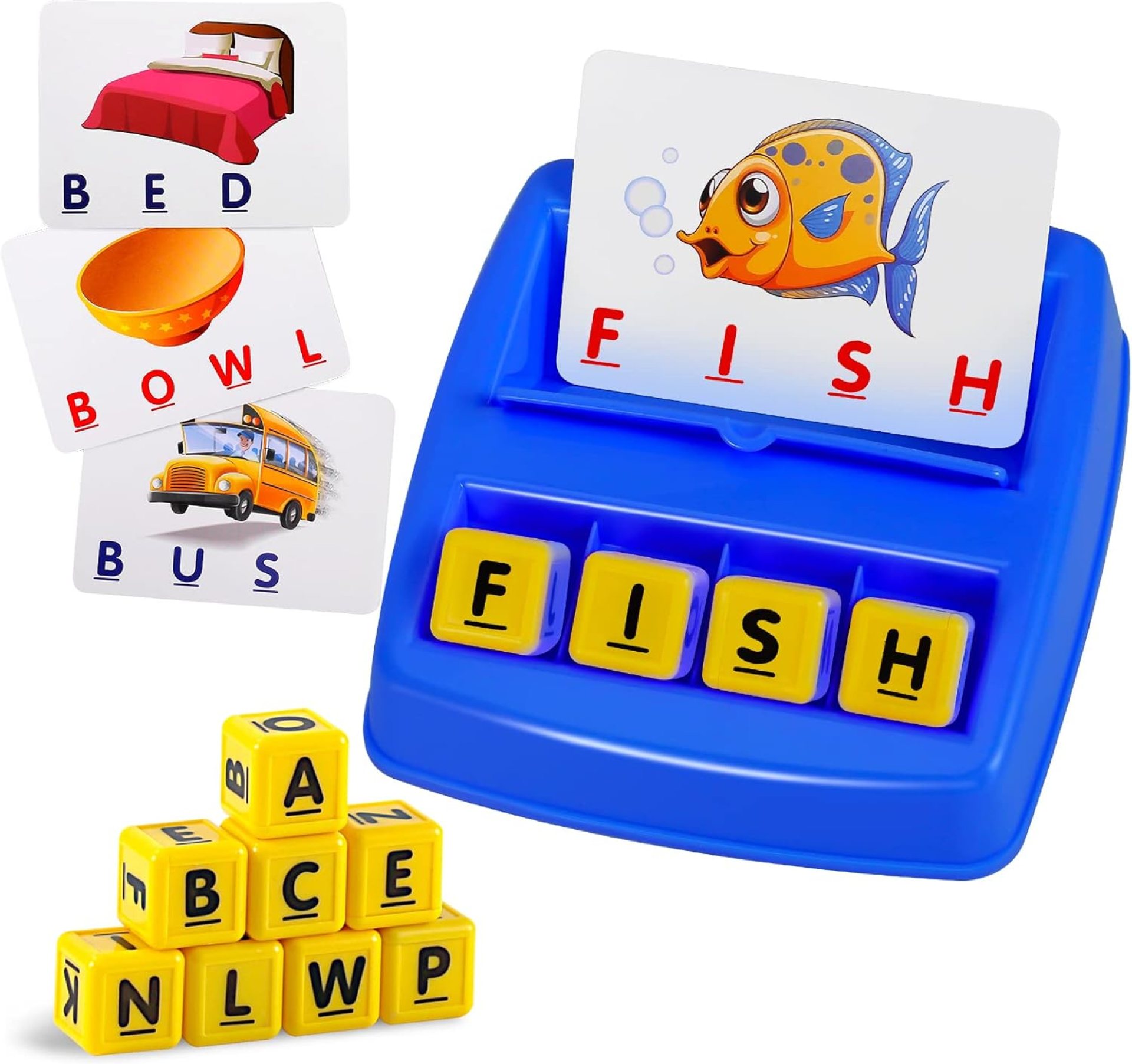 Matching Letter Game, Spelling Word and Increases Memory, Early Learning Educational Toy for Preschool & Kindergarten Kids Over 3-8 Years Old Matching Letter Game, Spelling Word and Increases Memory, Early Learning Educational Toy for Preschool & Kindergarten Kids Over 3-8 Years Old