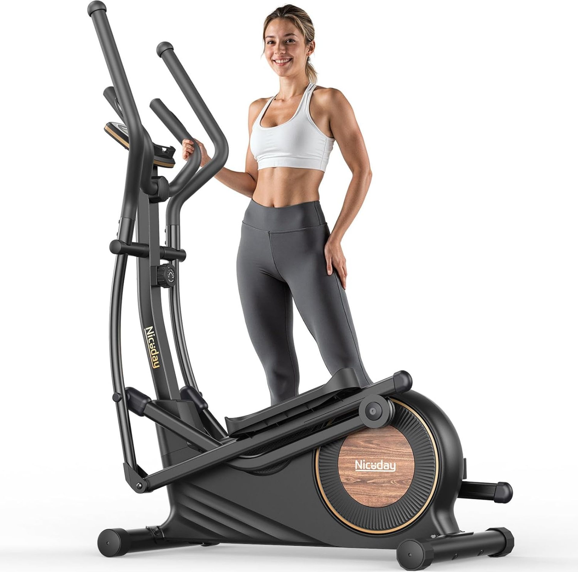 Niceday Elliptical Exercise Machine, Elliptical Machine for Home, Magnetic Elliptical Trainer with 15.5IN-19IN Stride, 16 Resistance Levels, 400LBS Loading Capacity, Support Kinomap APP Niceday Elliptical Exercise Machine, Elliptical Machine for Home, Magnetic Elliptical Trainer with 15.5IN-19IN Stride, 16 Resistance Levels, 400LBS Loading Capacity, Support Kinomap APP