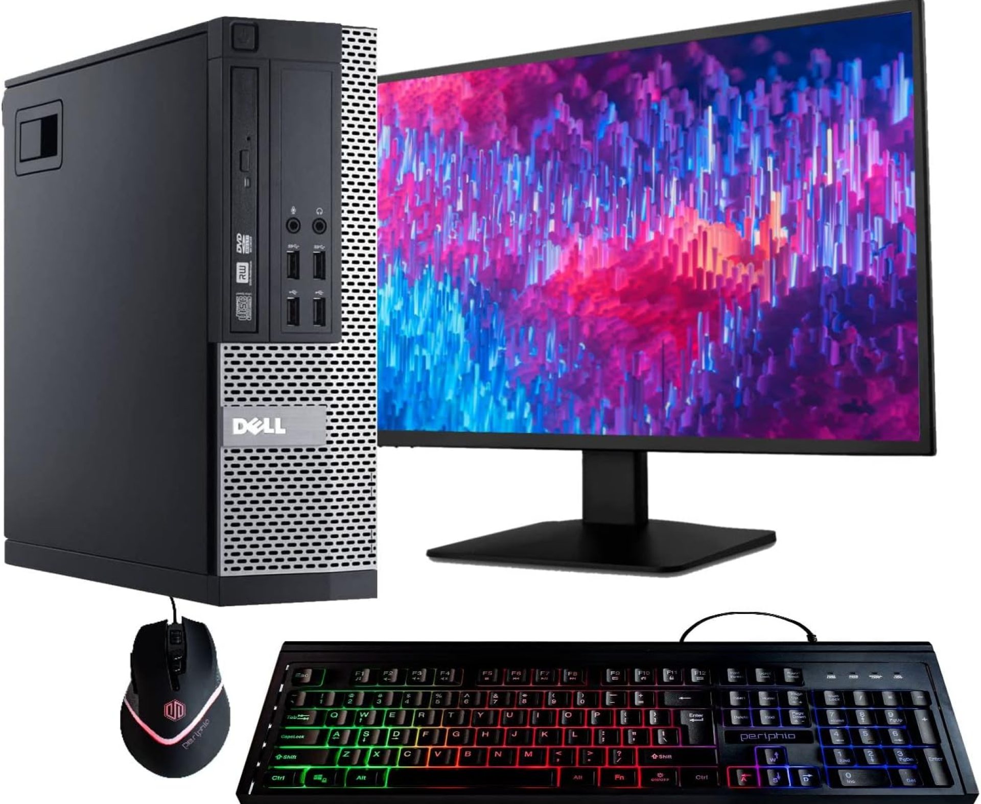 Dell Optiplex 9020 Desktop Computer PC, Intel Quad-Core i5, 500GB HDD Storage, 8GB DDR3 RAM, WiFi, 20 in Monitor, RGB Productivity Bundle, Windows 11 Pro (Renewed) Dell Optiplex 9020 Desktop Computer PC, Intel Quad-Core i5, 500GB HDD Storage, 8GB DDR3 RAM, WiFi, 20 in Monitor, RGB Productivity Bundle, Windows 11 Pro (Renewed)