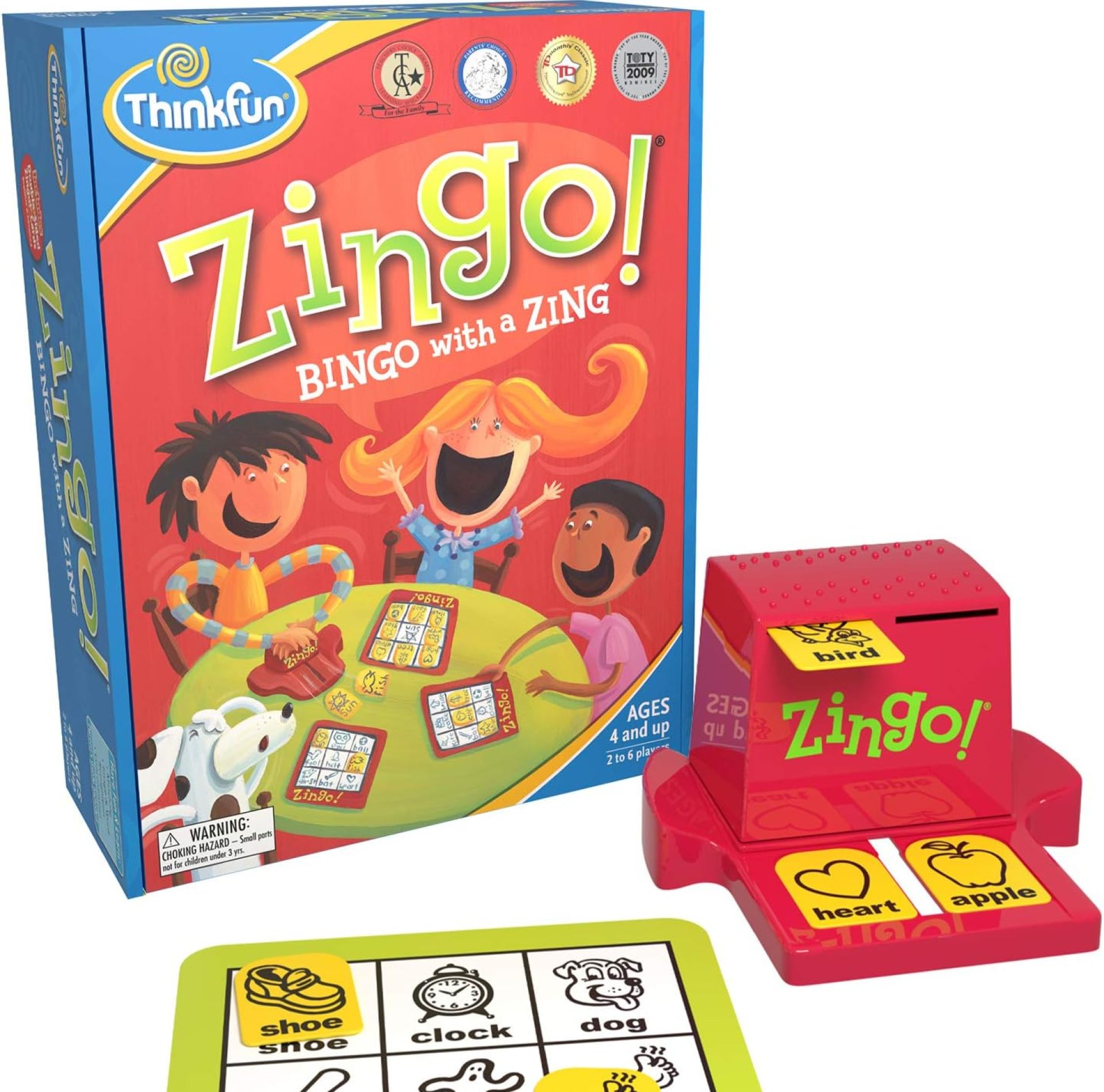 ThinkFun Zingo Bingo Award Winning Preschool Game for Pre-Readers and Early Readers Age 4 and Up – One of the Most Popular Board Games for Boys and Girls and their Parents (97700) ThinkFun Zingo Bingo Award Winning Preschool Game for Pre-Readers and Early Readers Age 4 and Up – One of the Most Popular Board Games for Boys and Girls and their Parents (97700)
