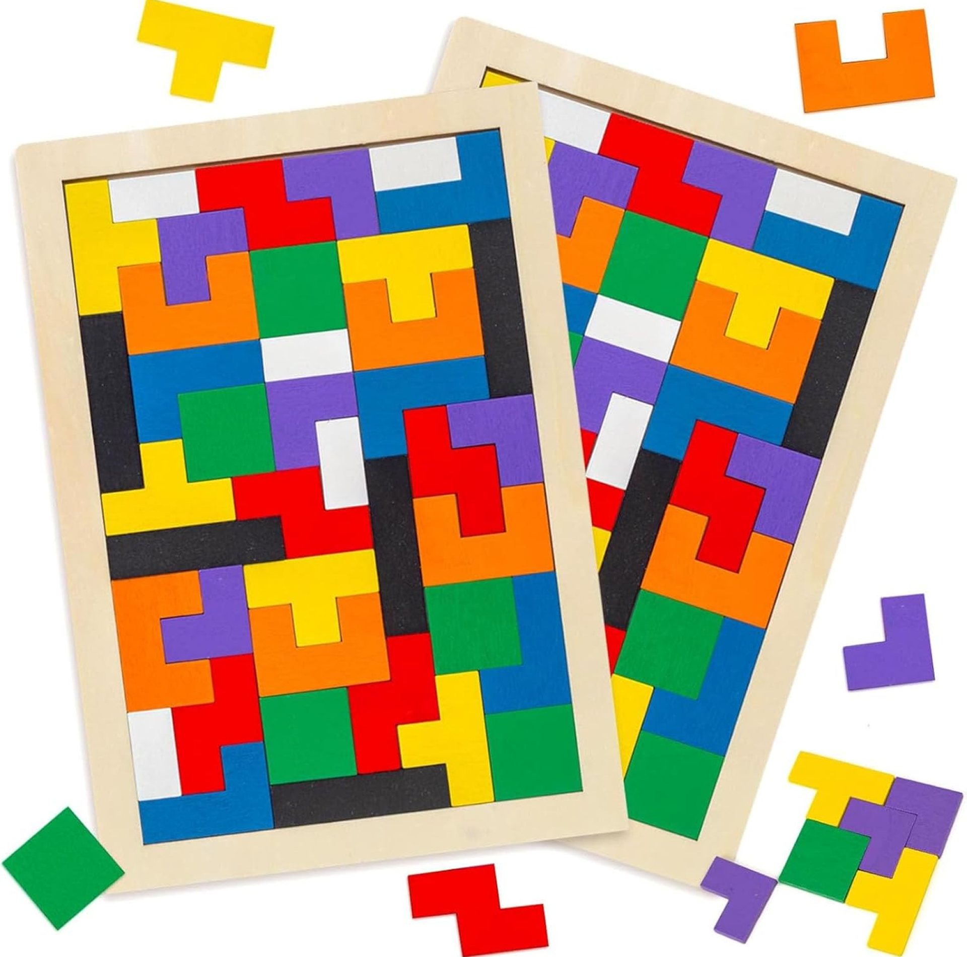 3 otters Wooden Blocks Puzzle 2 Set Russian Brain Teaser Tangram Intelligence Toys STEM Montessori Educational Gift for Kids Ages 4-6 Stocking Stuffers 3 otters Wooden Blocks Puzzle 2 Set Russian Brain Teaser Tangram Intelligence Toys STEM Montessori Educational Gift for Kids Ages 4-6 Stocking Stuffers