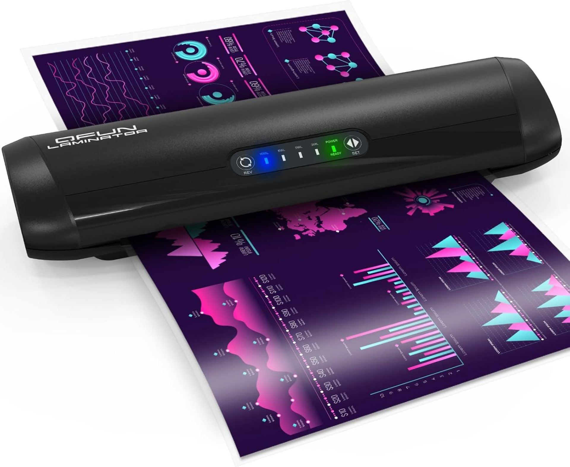 3-10 Mil Commercial Laminator Machine with Laminating Sheets, 4-Roller Jam-Free Thermal Laminator Machine 11×17, Fast Warm-up 13 Inch Laminating Machine, Hot Lamination Machine for Office School Home 3-10 Mil Commercial Laminator Machine with Laminating Sheets, 4-Roller Jam-Free Thermal Laminator Machine 11×17, Fast Warm-up 13 Inch Laminating Machine, Hot Lamination Machine for Office School Home