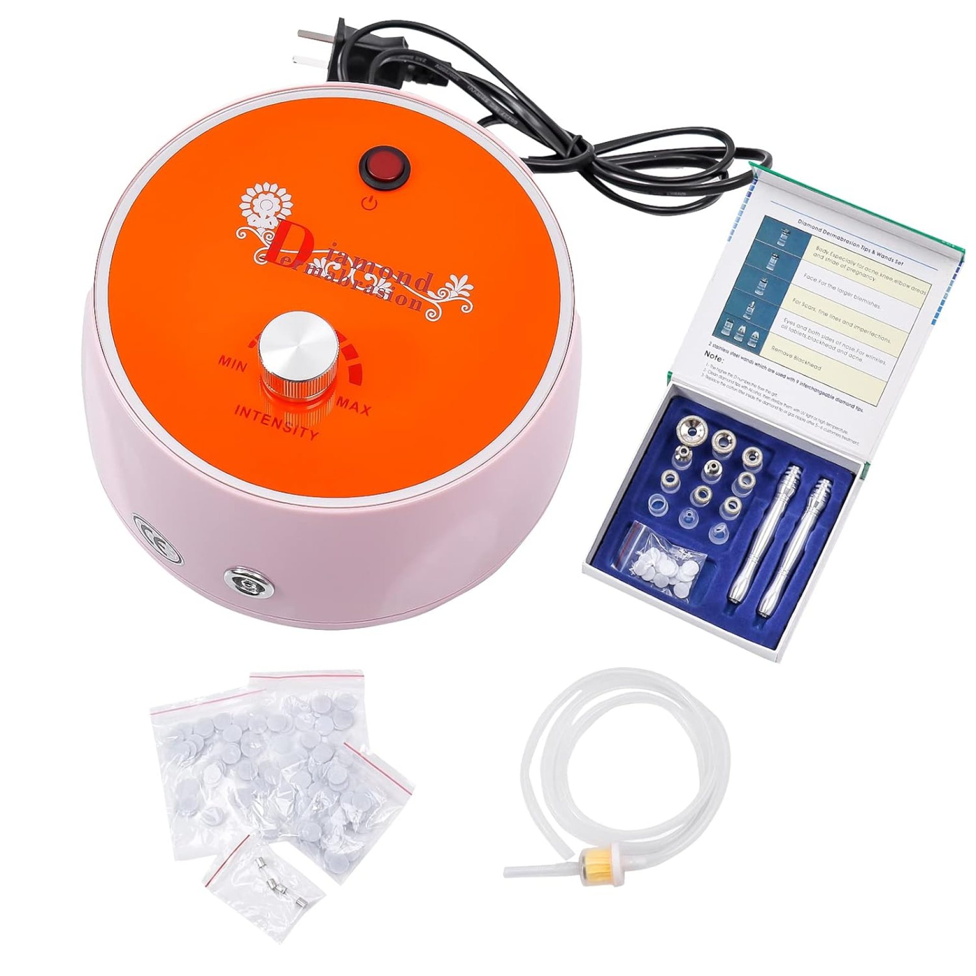 3 in 1 Diamond Dermabrasion Machine Professional Pore Vacuum for Skin Toning Black Head Removal Cleaner with 0-70 cmHg Suction Power Facial Treatment Machine 3 in 1 Diamond Dermabrasion Machine Professional Pore Vacuum for Skin Toning Black Head Removal Cleaner with 0-70 cmHg Suction Power Facial Treatment Machine