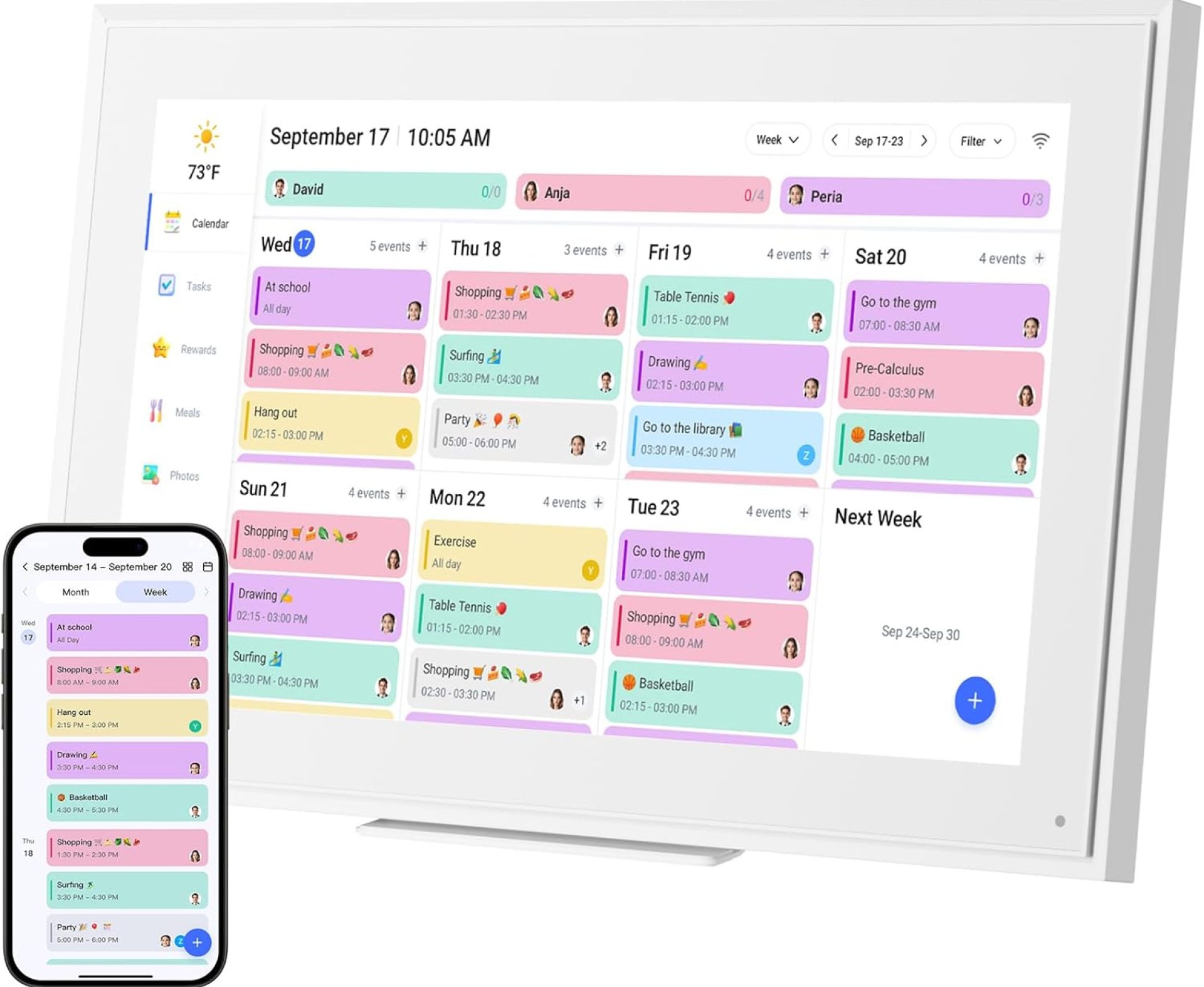 15.6-inch Wall Digital Calendar,Smart WiFi Calendar & Chore Chart,Full HD Touchscreen Interactive Display for Family Schedules-Wall/Desk Mountable Planner,Meeting Reminders & Deadline Tracking 15.6-inch Wall Digital Calendar,Smart WiFi Calendar & Chore Chart,Full HD Touchscreen Interactive Display for Family Schedules-Wall/Desk Mountable Planner,Meeting Reminders & Deadline Tracking