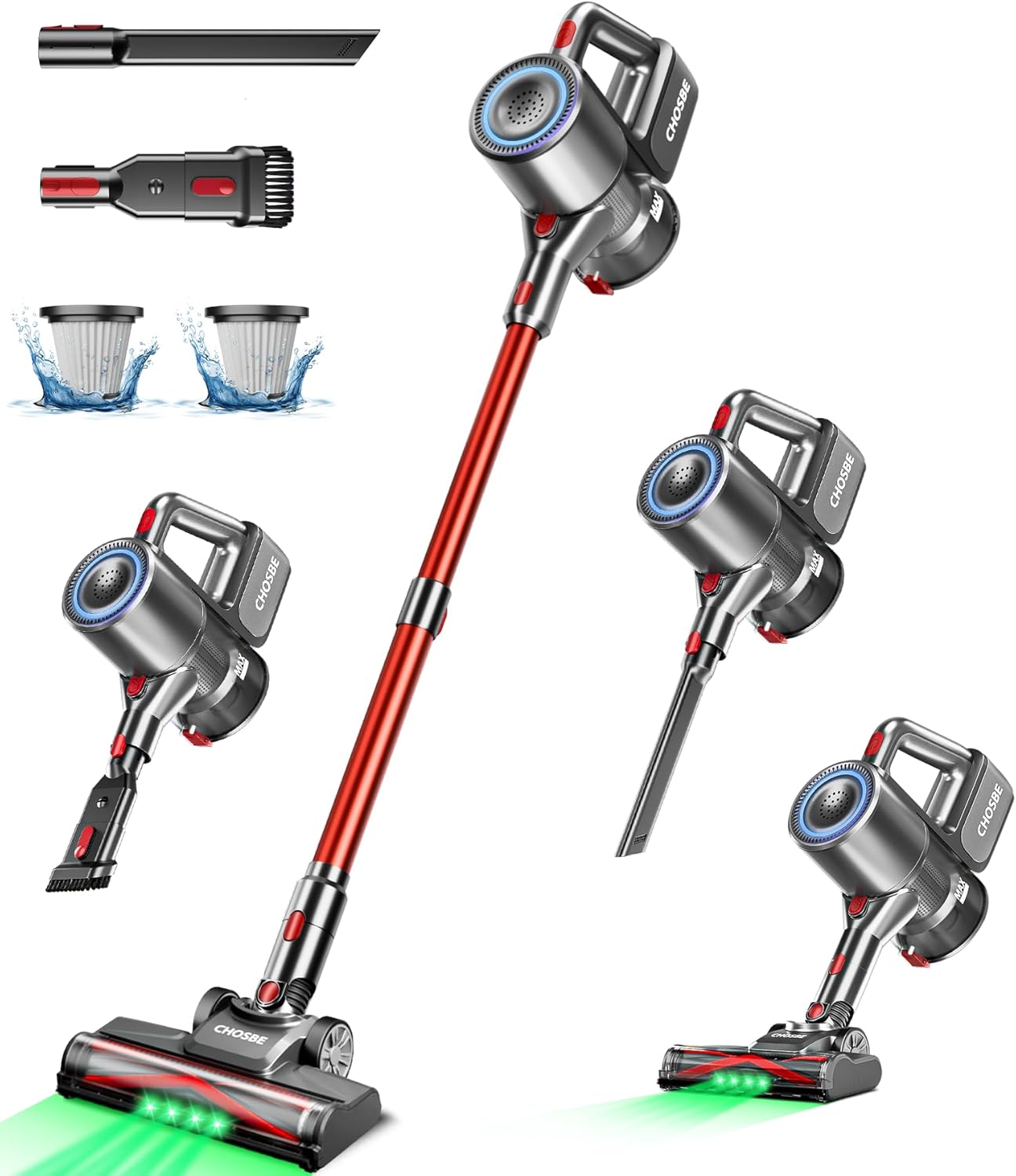 Cordless Vacuum Cleaner, 500W/40Kpa Stick Vacuum with 45Mins Runtime, Self-Standing Vacuum Cleaners for Home, Anti-Tangle, 1.5L Dust Cup, Rechargeable Vacuum for Hardwood Floor Carpet Pet Hair Cordless Vacuum Cleaner, 500W/40Kpa Stick Vacuum with 45Mins Runtime, Self-Standing Vacuum Cleaners for Home, Anti-Tangle, 1.5L Dust Cup, Rechargeable Vacuum for Hardwood Floor Carpet Pet Hair