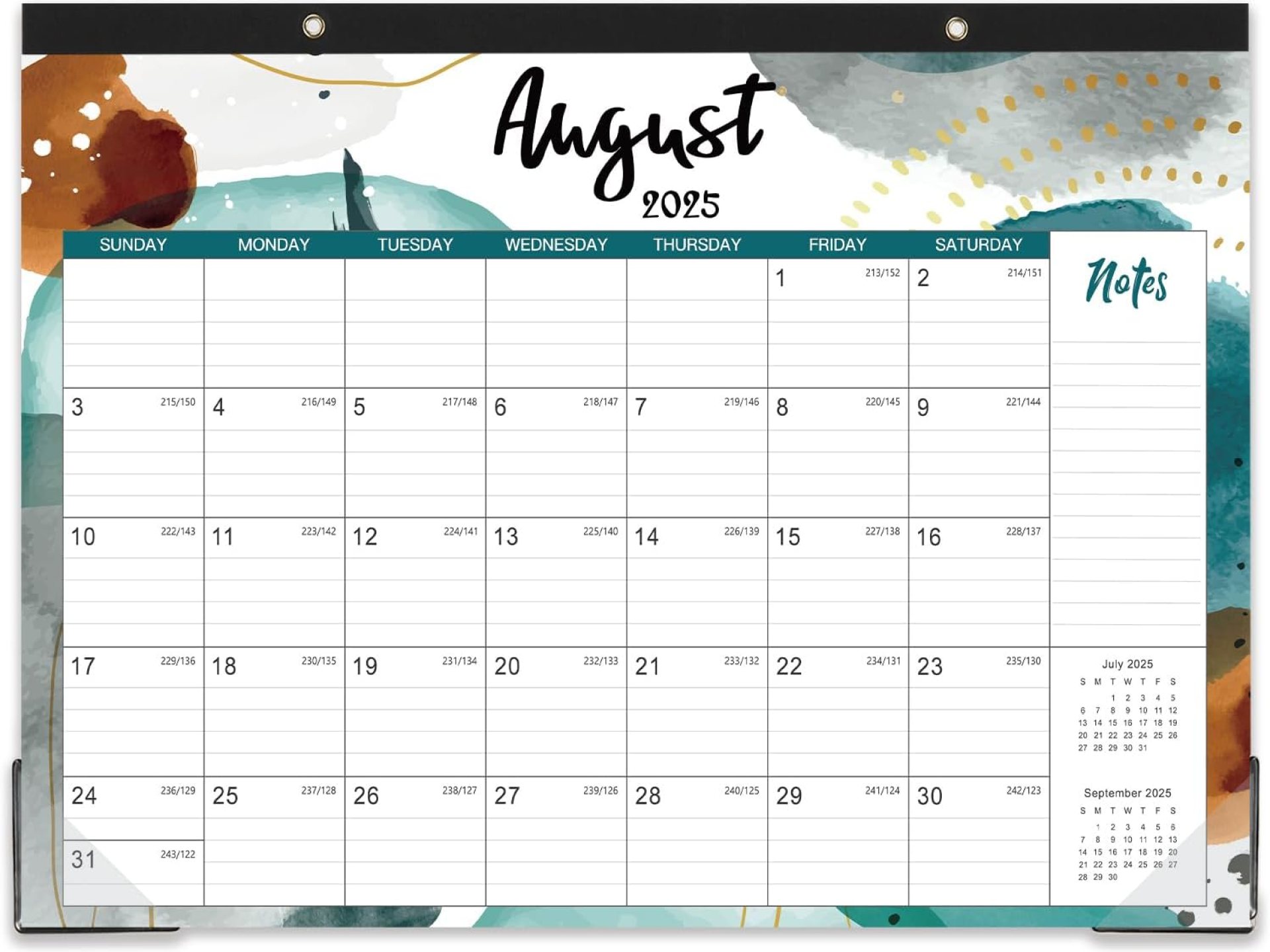2025-2026 Desk Calendar – 17 Months Calendar from Aug. 2025 – Dec. 2026, 14.6″ x 11.5″, Calendar 2025-2026 with 2 Corner Protectors, Ruled Blocks with Julian Dates, Perfect Desk Calendar 2025-2026 Desk Calendar – 17 Months Calendar from Aug. 2025 – Dec. 2026, 14.6″ x 11.5″, Calendar 2025-2026 with 2 Corner Protectors, Ruled Blocks with Julian Dates, Perfect Desk Calendar