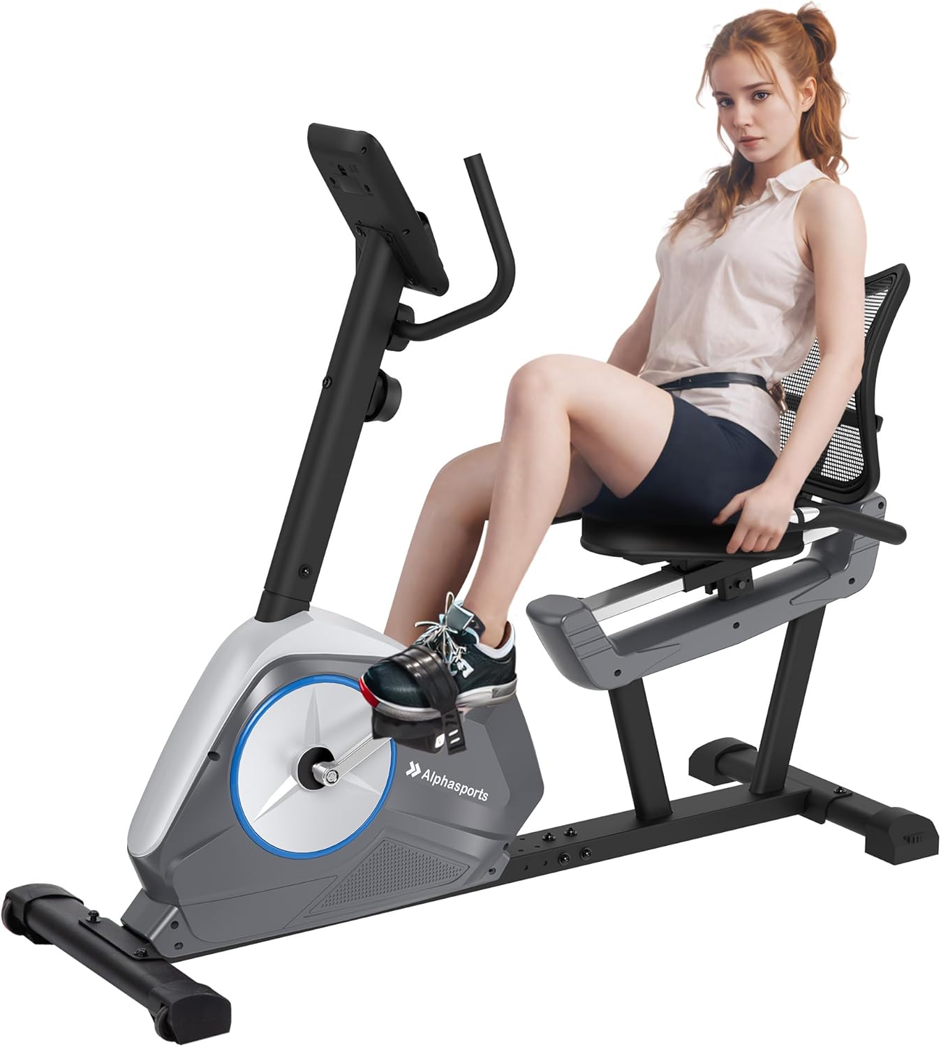 Recumbent Exercise Bike for Adult and Seniors, LET’S CAMP Stationary Bike,350 lbs Capacity,16-level Magnetic Resistance and Comfortable Adjust Seat Recumbent Exercise Bike for Adult and Seniors, LET’S CAMP Stationary Bike,350 lbs Capacity,16-level Magnetic Resistance and Comfortable Adjust Seat