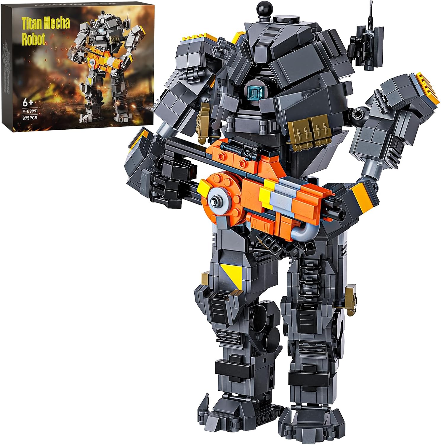 Titan 2 Mech Robot Building Kit, Titan Game Mech Action Figure Building Blocks Set, Compatible with Lego, Cool Robots Toys Gift for Fans Boys Kids Birthday Christmas (875 PCS) Titan 2 Mech Robot Building Kit, Titan Game Mech Action Figure Building Blocks Set, Compatible with Lego, Cool Robots Toys Gift for Fans Boys Kids Birthday Christmas (875 PCS)