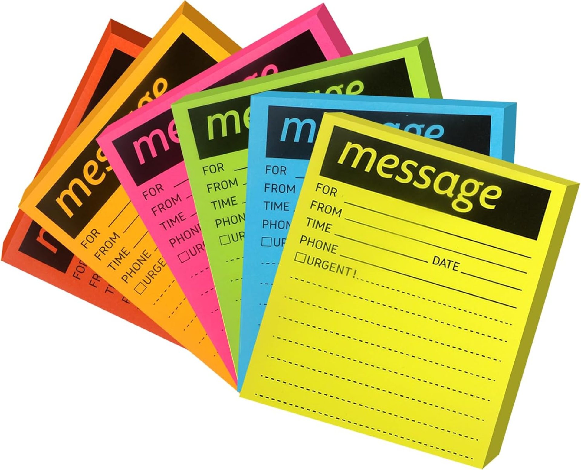 Phone Message Sticky Notes Phone Memo Pads, 6 Pads Lined Sticky Notes Pads, 4×6 inch Phone Message Pad Self Sticky Notes with Line Colorful Post Memos for Office, School and Home, 50 Sheetsx6 Pack Phone Message Sticky Notes Phone Memo Pads, 6 Pads Lined Sticky Notes Pads, 4×6 inch Phone Message Pad Self Sticky Notes with Line Colorful Post Memos for Office, School and Home, 50 Sheetsx6 Pack