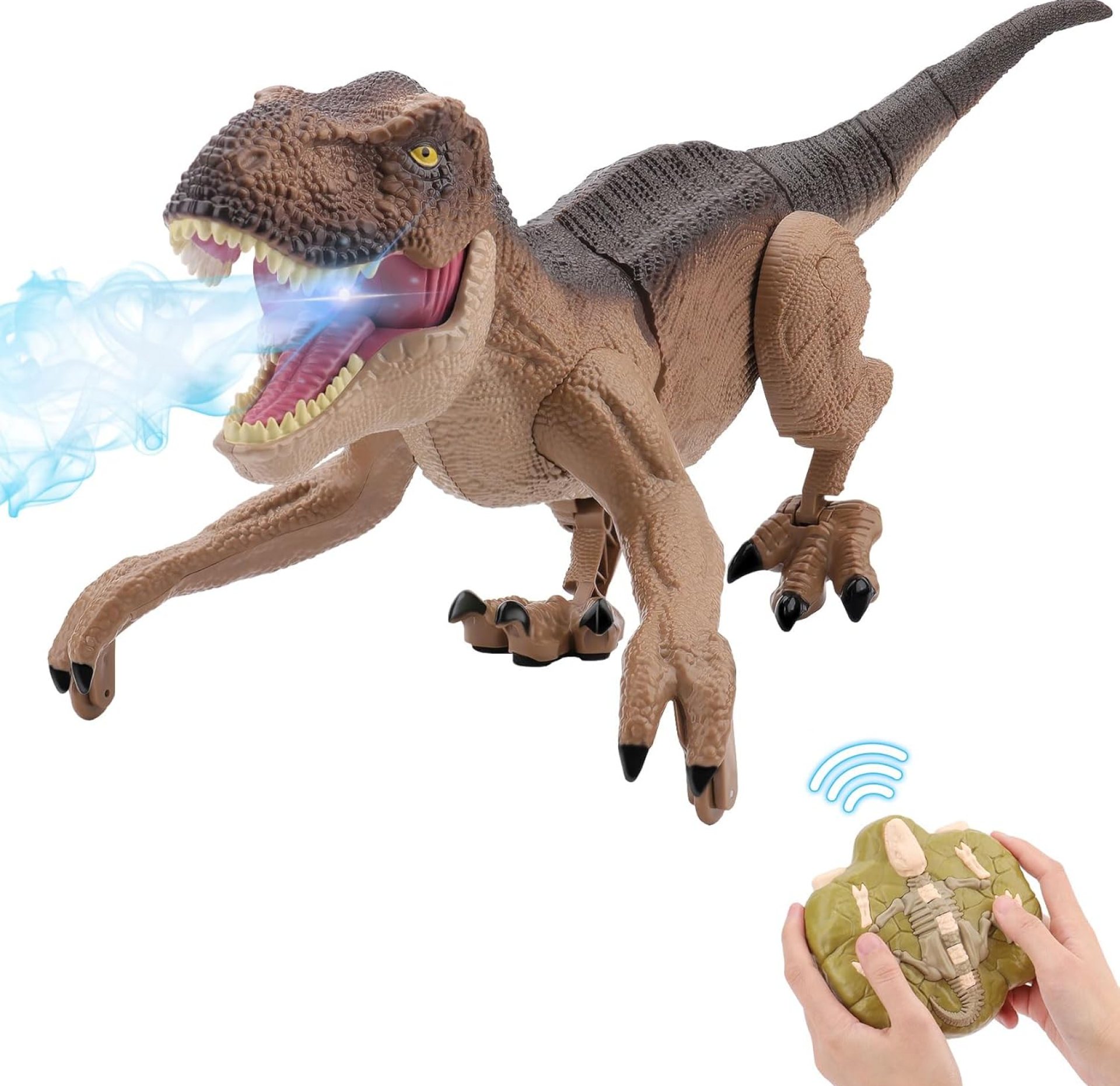 Remote Control Dinosaur Toys for Boys 3 4-7 8-12- RC Realistic Big T-Rex Gifts for Kids, Interactive Dino with Light Roar Spray Touch Sensing Remote Control Dinosaur Toys for Boys 3 4-7 8-12- RC Realistic Big T-Rex Gifts for Kids, Interactive Dino with Light Roar Spray Touch Sensing