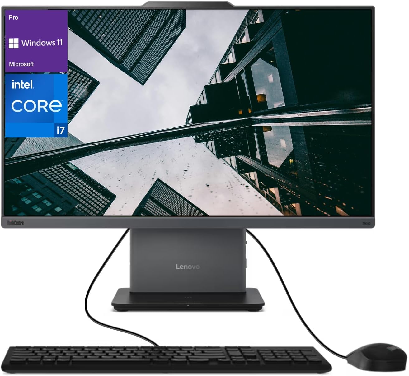 Lenovo ThinkCentre Neo 50a Business All-in-One, 23.8″ FHD Anti-Glare Display, Intel Core i7-13620H, 32GB DDR5 RAM, 1TB SSD, Wired KB & Mouse, HDMI, RJ-45, Webcam, Wi-Fi 6, Windows 11 Pro, Black Lenovo ThinkCentre Neo 50a Business All-in-One, 23.8″ FHD Anti-Glare Display, Intel Core i7-13620H, 32GB DDR5 RAM, 1TB SSD, Wired KB & Mouse, HDMI, RJ-45, Webcam, Wi-Fi 6, Windows 11 Pro, Black