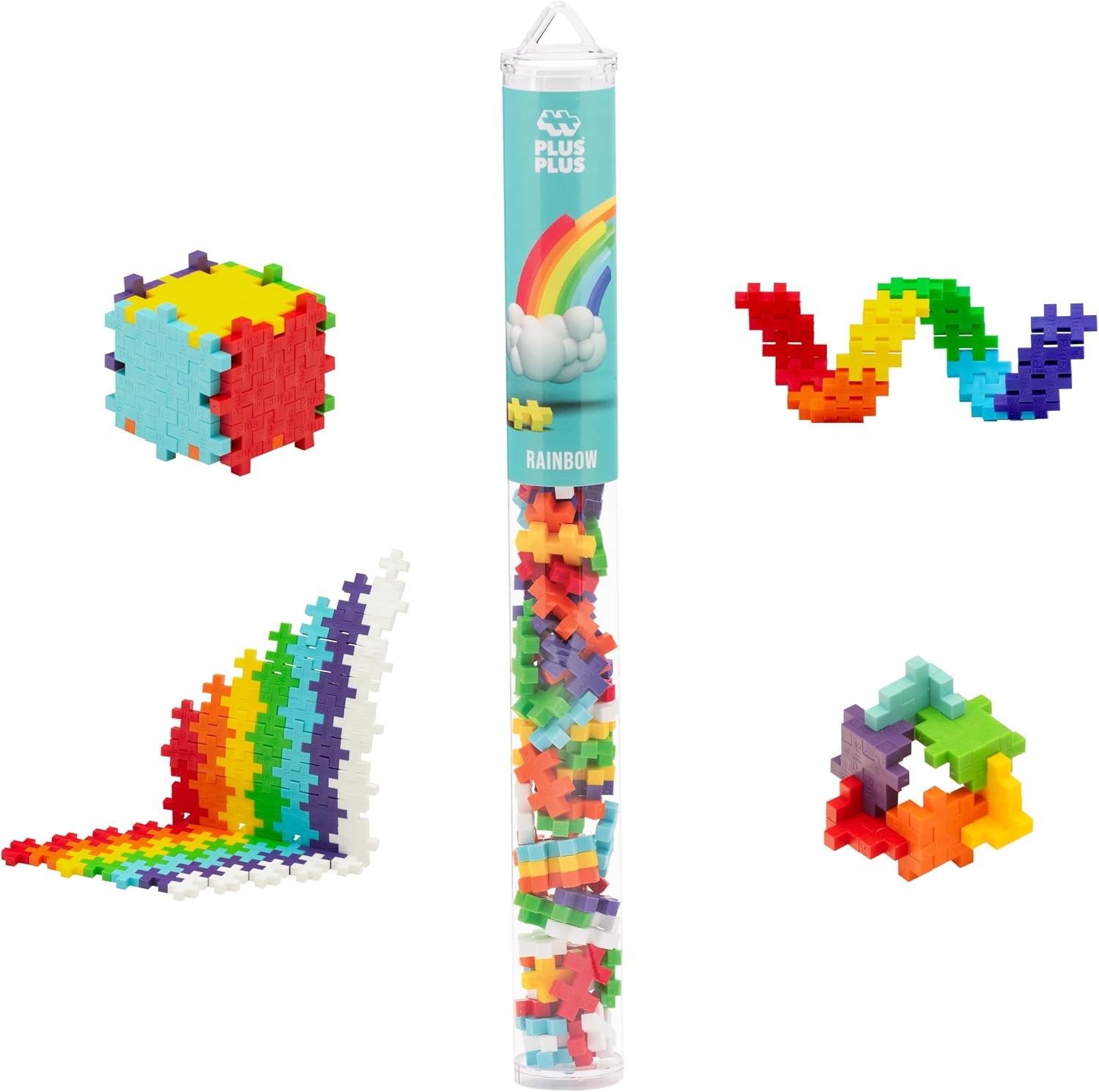 PLUS PLUS 70 Piece Interlocking Building Blocks for Kids, Open Ended Connecting Toys, STEM Bin Classroom Mini Manipulatives – Rainbow Mix Play Tube PLUS PLUS 70 Piece Interlocking Building Blocks for Kids, Open Ended Connecting Toys, STEM Bin Classroom Mini Manipulatives – Rainbow Mix Play Tube