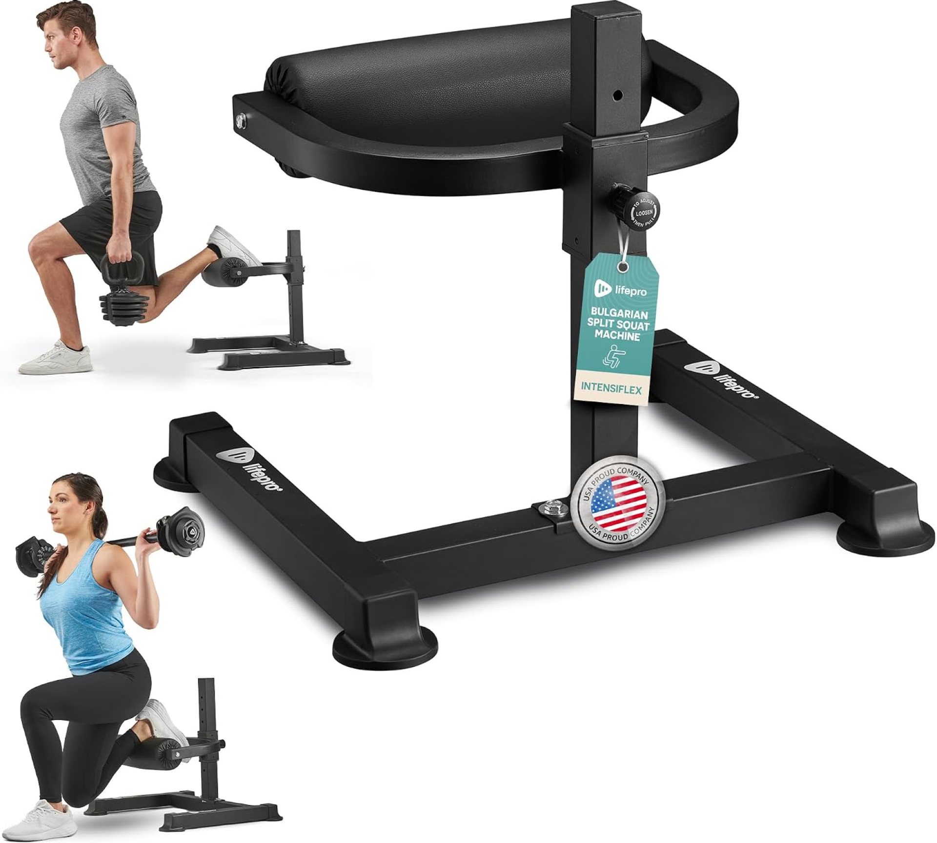 Lifepro Bulgarian Split Squat Stand Max – Adjustable Single Leg Squat Roller Stand for Split Squats & Lunges – 330lb Capacity and 7 Height Levels Padded Foam Roller for Home Gym & Leg Training Lifepro Bulgarian Split Squat Stand Max – Adjustable Single Leg Squat Roller Stand for Split Squats & Lunges – 330lb Capacity and 7 Height Levels Padded Foam Roller for Home Gym & Leg Training