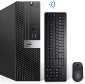 Dell OptiPlex 7040 SFF Desktop Computer PC Intel Quad Core i7-6700 3.20GHz AX200 Built-in WIFI 6 Bluetooth 32GB DDR4 New 1TB NVMe M.2 SSD 2TB HDD HDMI Wireless Keyboard & Mouse Windows10 Pro (Renewed)