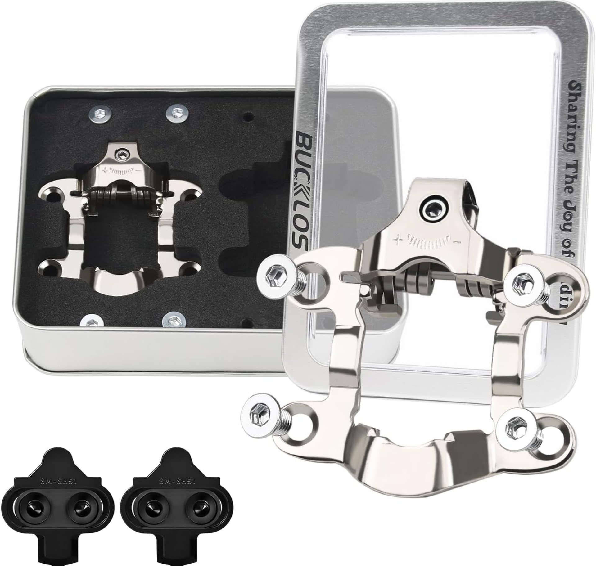 Bucklos SPD Adapters for Peloton Bike & Bike+ – Pedal,Convert Delta Pedals to SPD Clip for Shimano SPD Shoes,Indoor Exercise Bike Accessories for Friends, Family, Spin Class Bucklos SPD Adapters for Peloton Bike & Bike+ – Pedal,Convert Delta Pedals to SPD Clip for Shimano SPD Shoes,Indoor Exercise Bike Accessories for Friends, Family, Spin Class