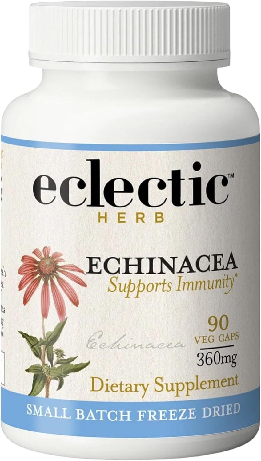 ECLECTIC INSTITUTE Raw Fresh Freeze-Dried Non-GMO Echinacea Angustifolia | 90 CT (325 mg) ECLECTIC INSTITUTE Raw Fresh Freeze-Dried Non-GMO Echinacea Angustifolia | 90 CT (325 mg)
