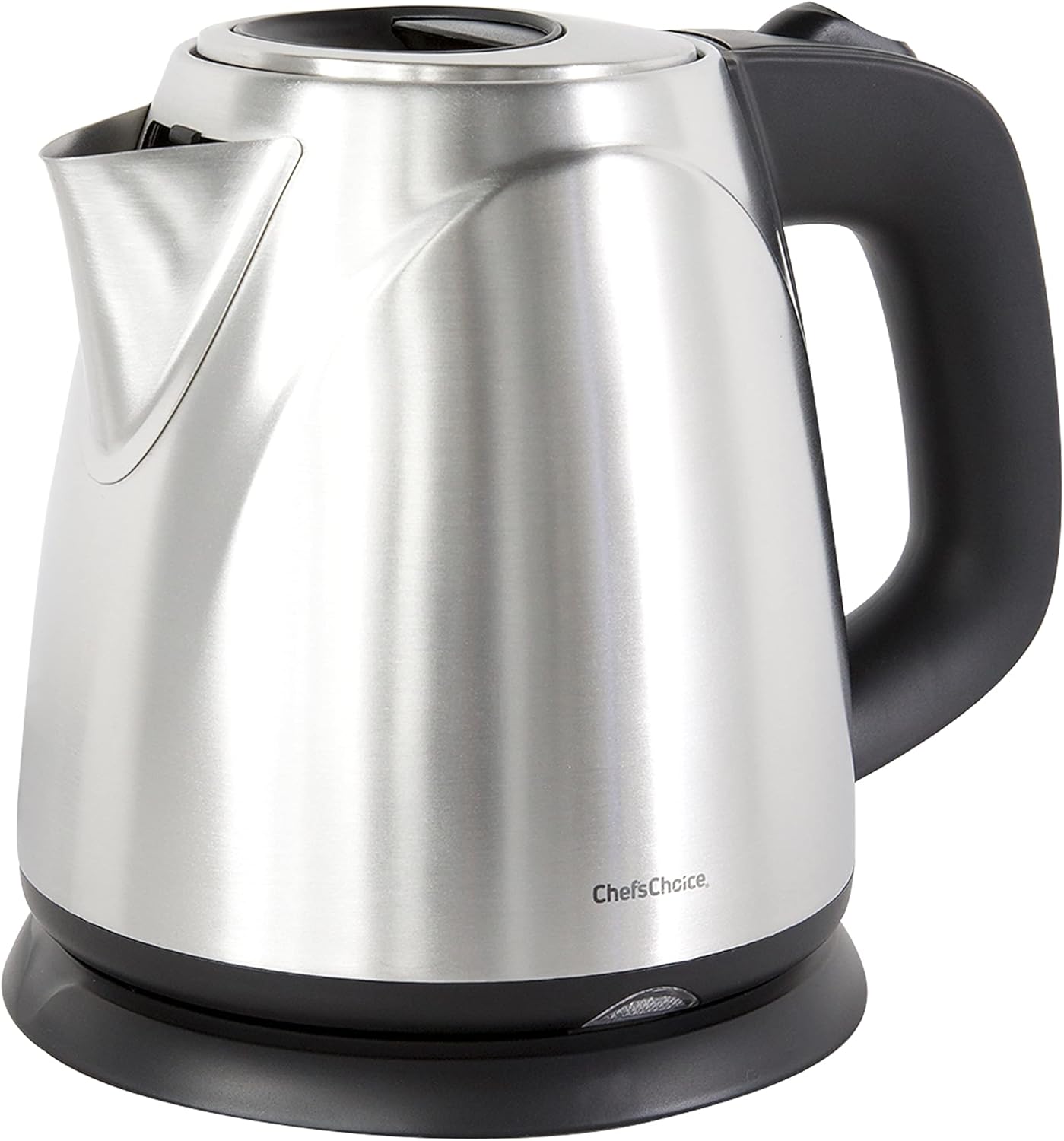 Chef’sChoice Electric Kettle 1500 Watts Cordless Compact Water Boiler Features Stainless Steel Construction Boil Dry Protection & Auto Shut Off Easy Pour, 1-Liter, Metallic Chef’sChoice Electric Kettle 1500 Watts Cordless Compact Water Boiler Features Stainless Steel Construction Boil Dry Protection & Auto Shut Off Easy Pour, 1-Liter, Metallic