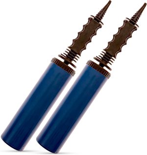 Impresa Two-Way Small Hand Pump for Inflatables – Great for Inflating Balloons, Yoga Balls, Pool Floats, Toys, and More – The Perfect Summer Party Supply – Inflate 2X as Fast