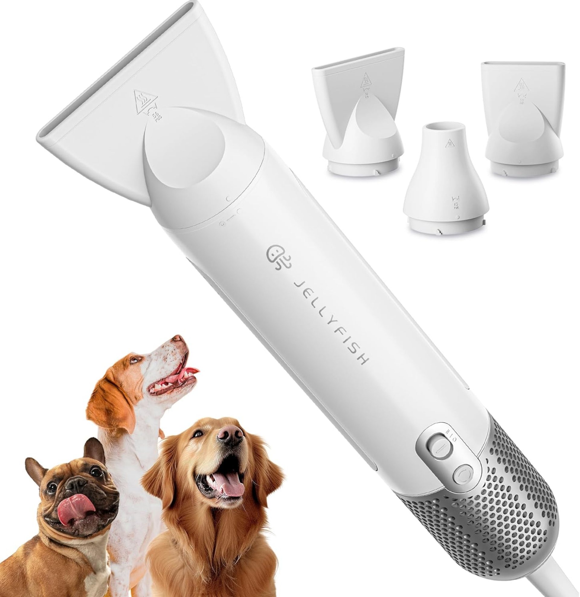Jellyfish Dog Dryer for Pet Grooming,Handheld 1.21lb Lightweight Dog Hair Dryer 2 Speeds 4 Temp,Portable High Velocity Dog Blow Dryer for Trave Home Jellyfish Dog Dryer for Pet Grooming,Handheld 1.21lb Lightweight Dog Hair Dryer 2 Speeds 4 Temp,Portable High Velocity Dog Blow Dryer for Trave Home