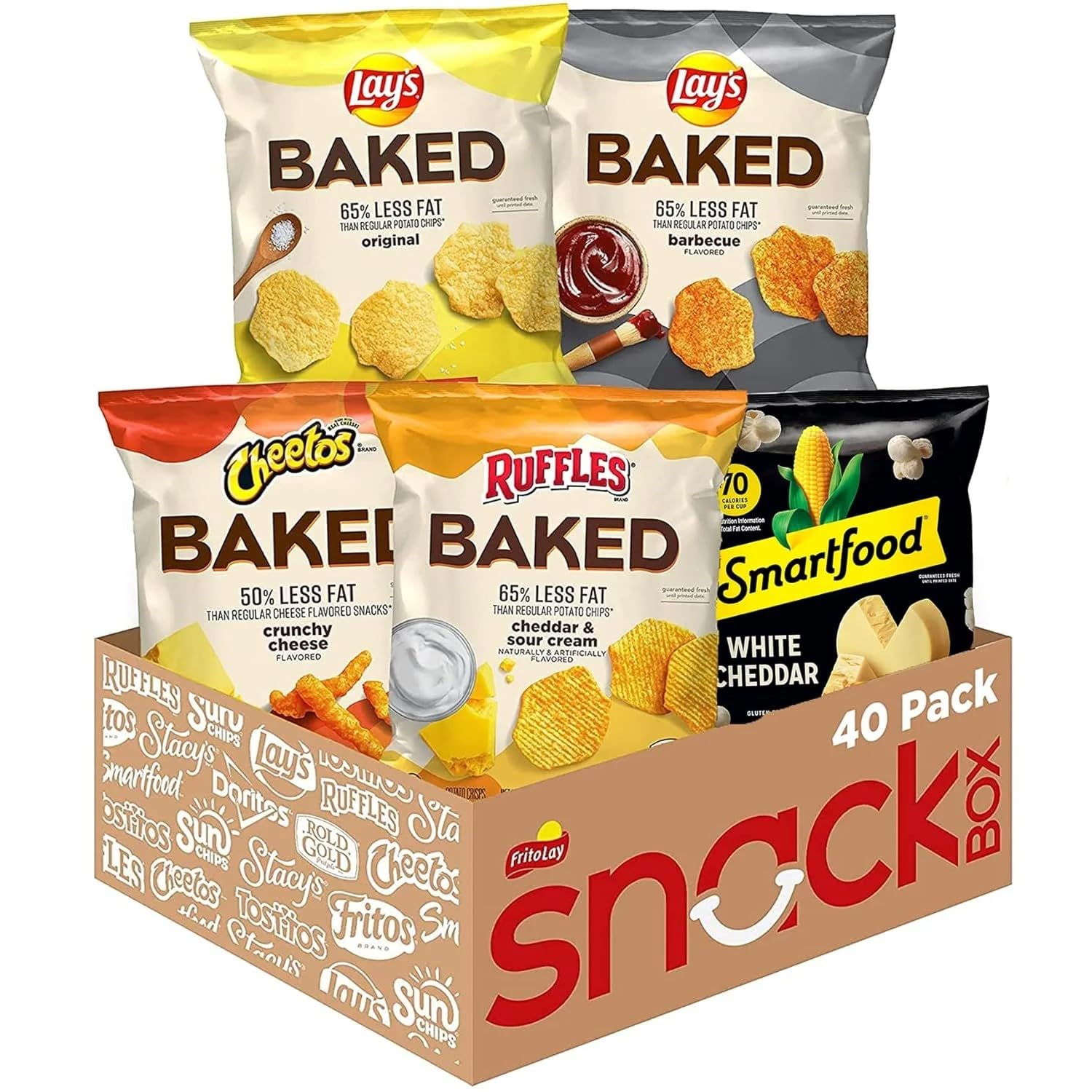 Frito Lay Baked & Popped Mix Variety Pack, (Pack of 40) Frito Lay Baked & Popped Mix Variety Pack, (Pack of 40)