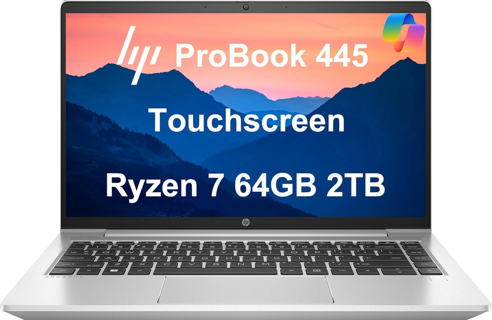 HP Latest ProBook 445 G9 Business Laptop (14″ FHD Touchscreen, 64GB RAM, 2TB SSD, AMD Ryzen 7 5825U (> Intel i7-1165G7)) FP, IR Webcam, Ethernet, Wolf Pro Security, Win 11 Pro w/Copilot, Silver HP Latest ProBook 445 G9 Business Laptop (14″ FHD Touchscreen, 64GB RAM, 2TB SSD, AMD Ryzen 7 5825U (> Intel i7-1165G7)) FP, IR Webcam, Ethernet, Wolf Pro Security, Win 11 Pro w/Copilot, Silver