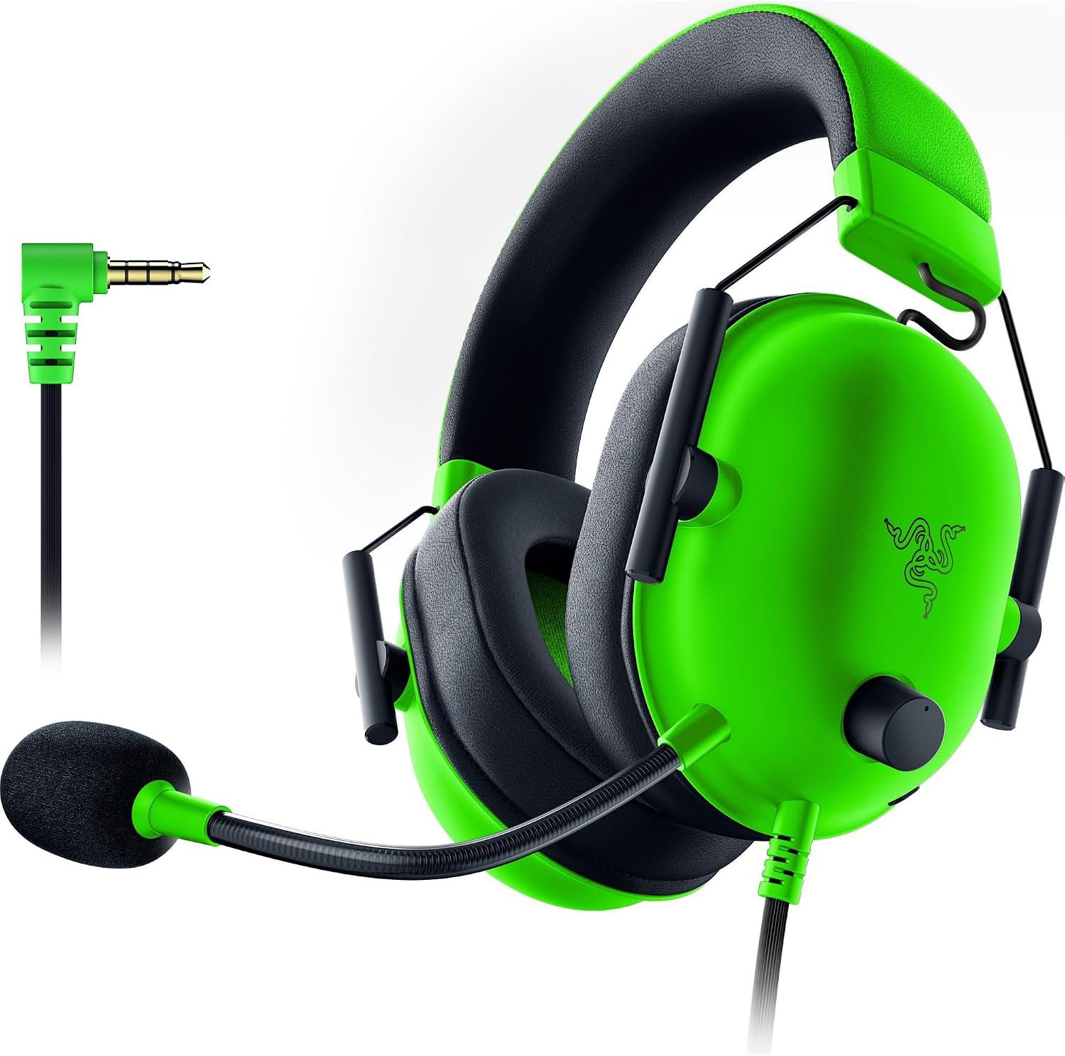 Razer BlackShark V2 X Gaming Headset: 7.1 Surround Sound – 50mm Drivers – Memory Foam Cushion – for PC, PS4, PS5, Switch – 3.5mm Audio Jack – Green Razer BlackShark V2 X Gaming Headset: 7.1 Surround Sound – 50mm Drivers – Memory Foam Cushion – for PC, PS4, PS5, Switch – 3.5mm Audio Jack – Green