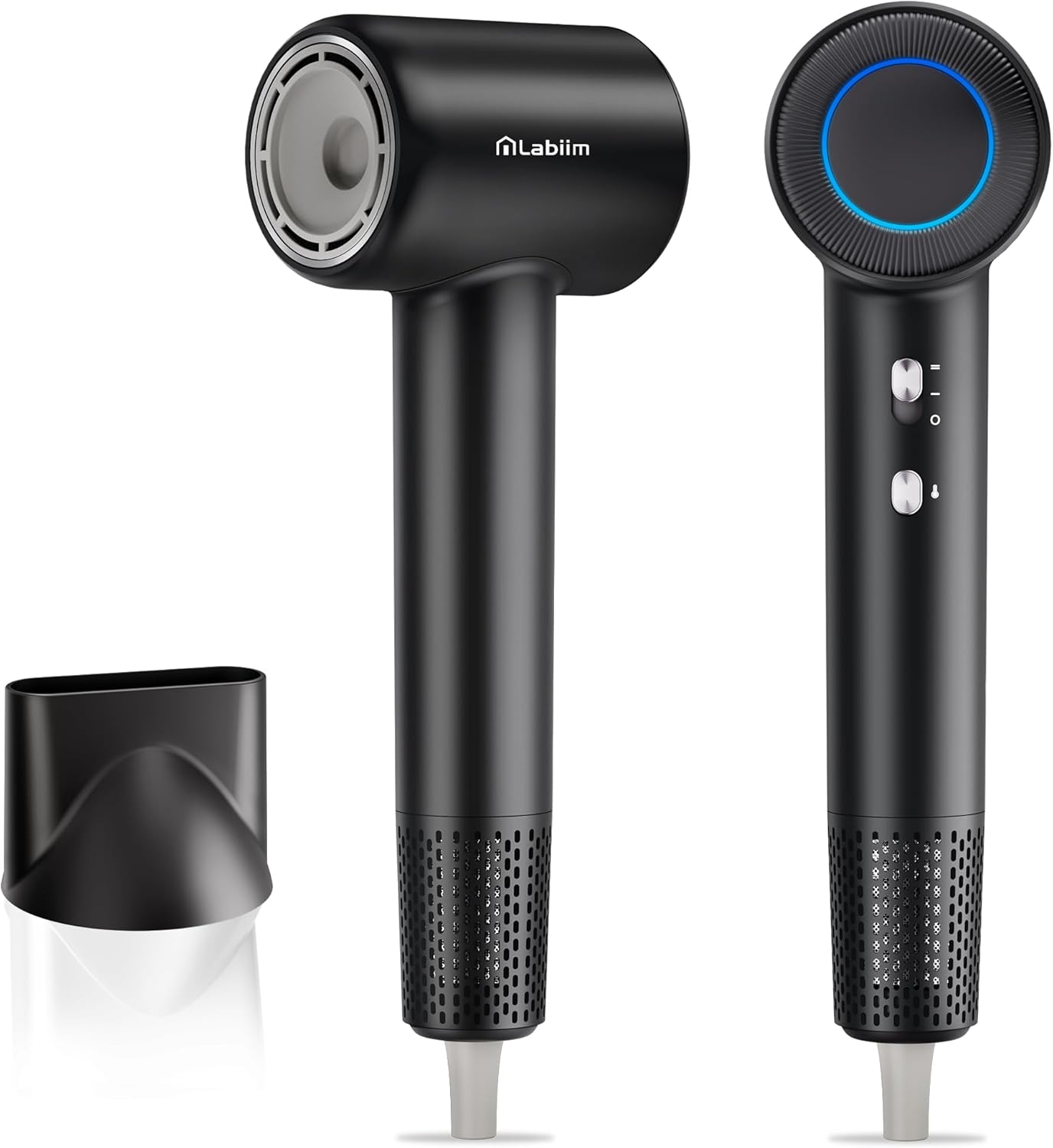 Hair Dryer, High-Speed Ionic Low Noise Blow Dryer with Brushless Motor for Fast Drying, Thermo-Control Quiet Compact Hair Blow Dryer, Hairdryer with 1 Nozzle Attachments for Home Salon Travel Hair Dryer, High-Speed Ionic Low Noise Blow Dryer with Brushless Motor for Fast Drying, Thermo-Control Quiet Compact Hair Blow Dryer, Hairdryer with 1 Nozzle Attachments for Home Salon Travel