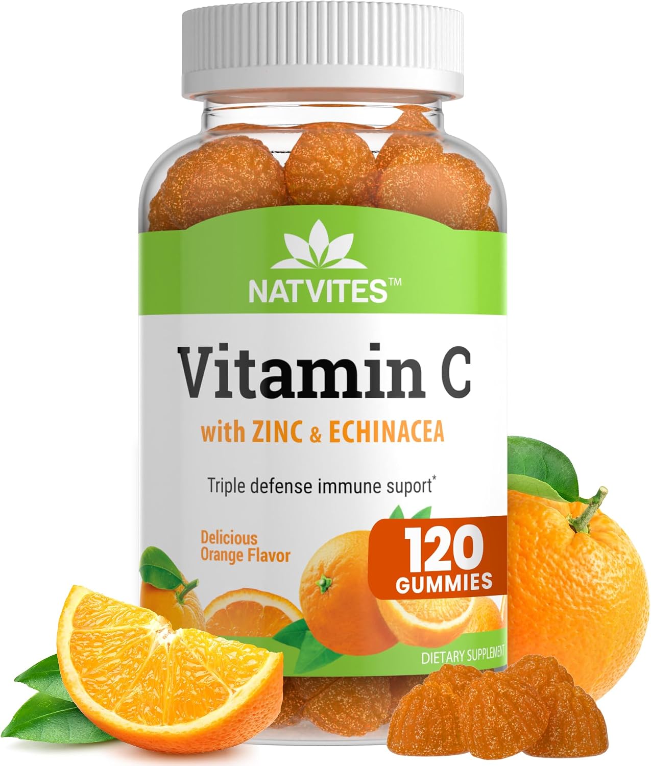 Vitamin C and Zinc Gummies for Adults with Echinacea and Rose Hips – Orange Flavored Gummy Vitamins for Women & Men – Immune Support Supplement – Non-GMO, Vegan, Gluten, Nut and Dairy Free (120 Count) Vitamin C and Zinc Gummies for Adults with Echinacea and Rose Hips – Orange Flavored Gummy Vitamins for Women & Men – Immune Support Supplement – Non-GMO, Vegan, Gluten, Nut and Dairy Free (120 Count)