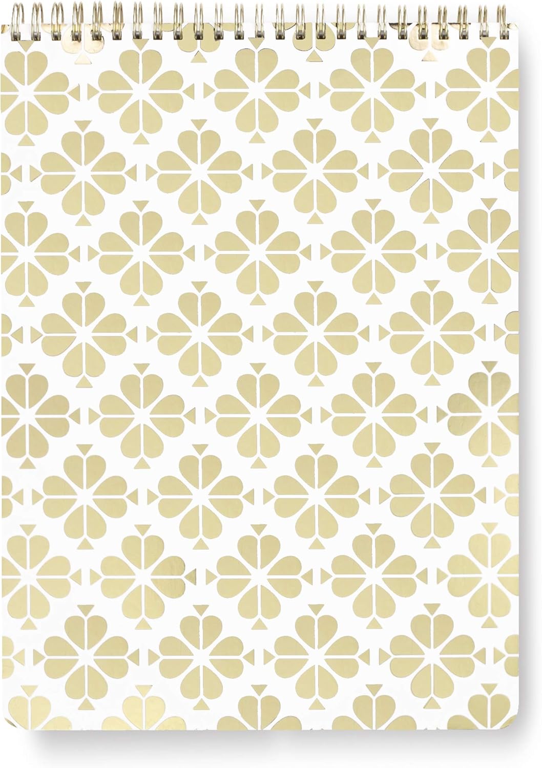 Kate Spade New York Large Top Spiral Notebook with 160 Lined Pages College Ruled, 11″ x 8.5″ Blank Hardcover Journal, Gold Spade Floral Kate Spade New York Large Top Spiral Notebook with 160 Lined Pages College Ruled, 11″ x 8.5″ Blank Hardcover Journal, Gold Spade Floral